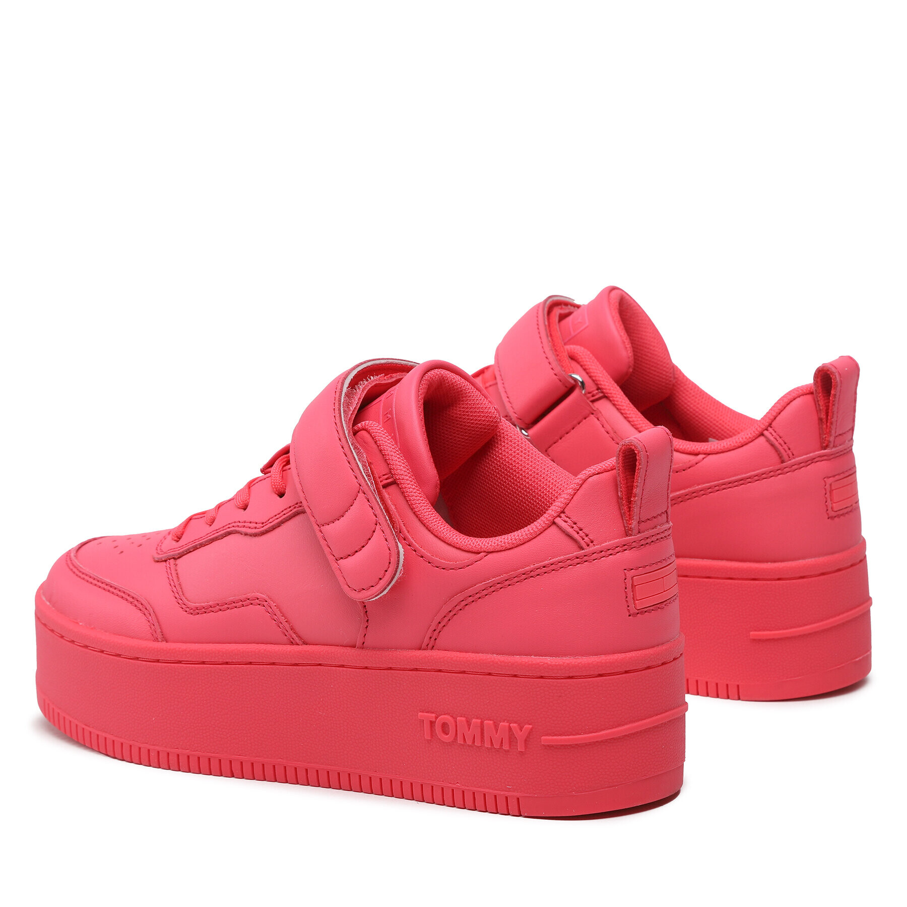 Tommy Jeans Sneakers Velcro Flatform EN0EN02101 Roz - Pled.ro