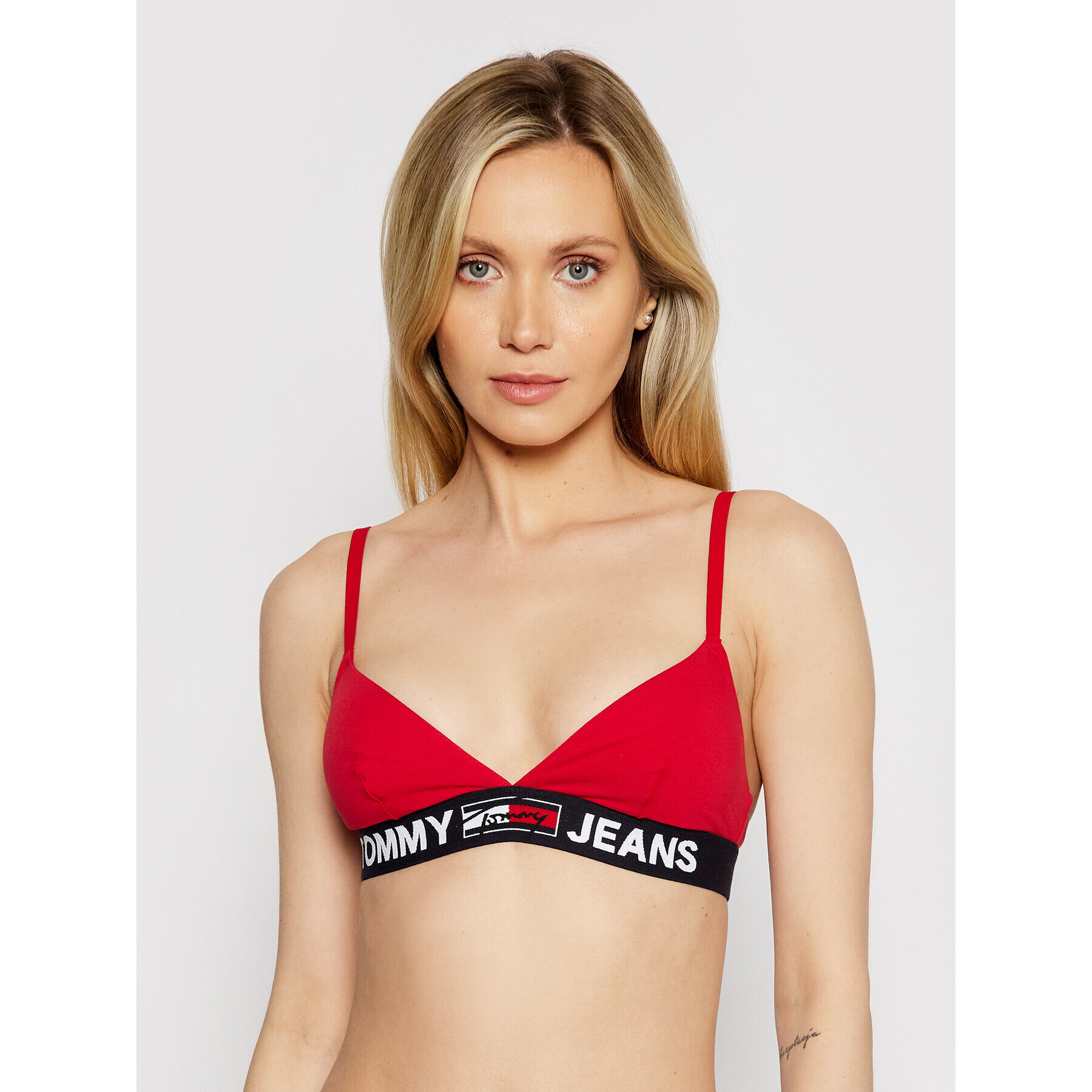 Tommy Jeans Sutien Bralette UW0UW02721 Roșu - Pled.ro