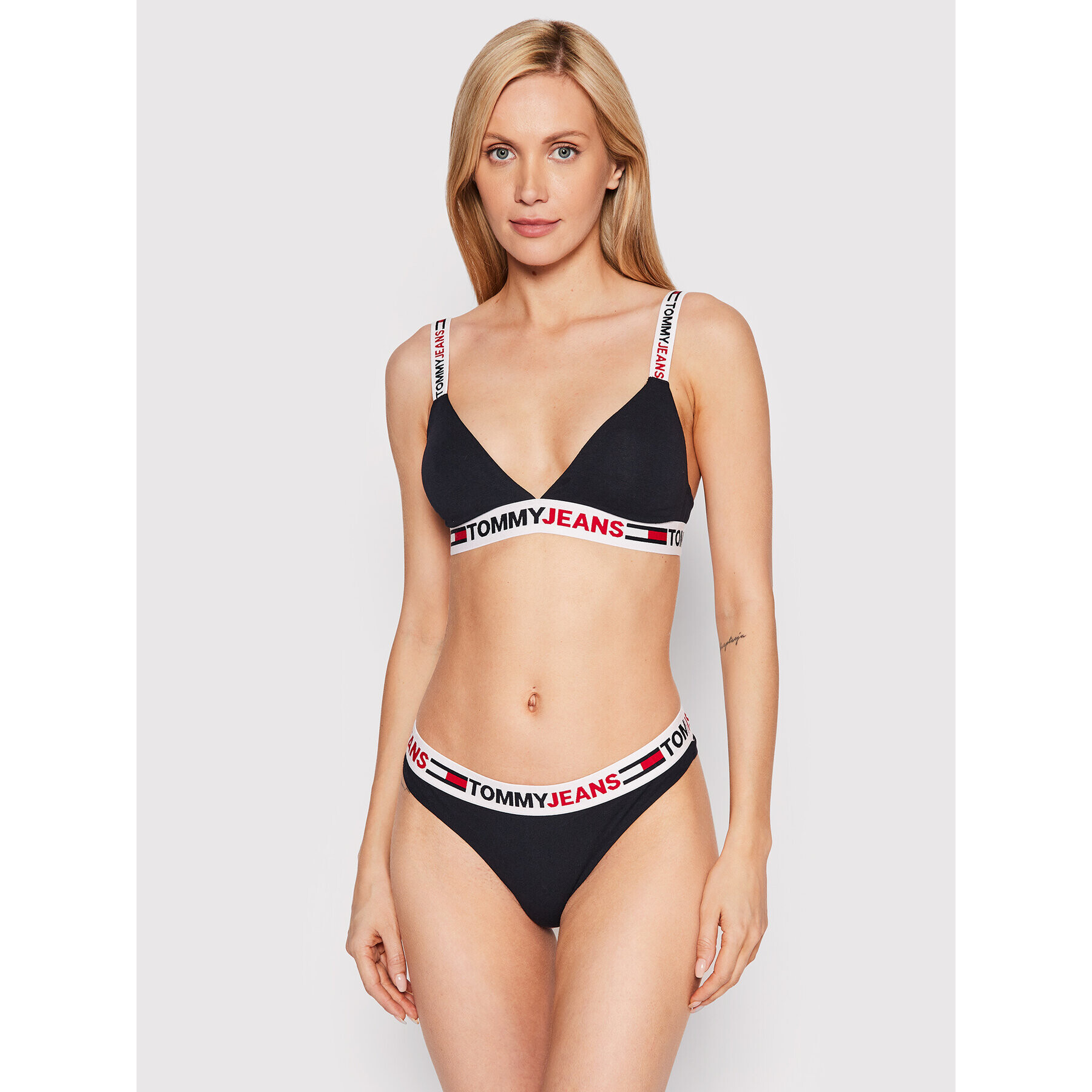 Tommy Jeans Sutien Bralette UW0UW03500 Bleumarin - Pled.ro