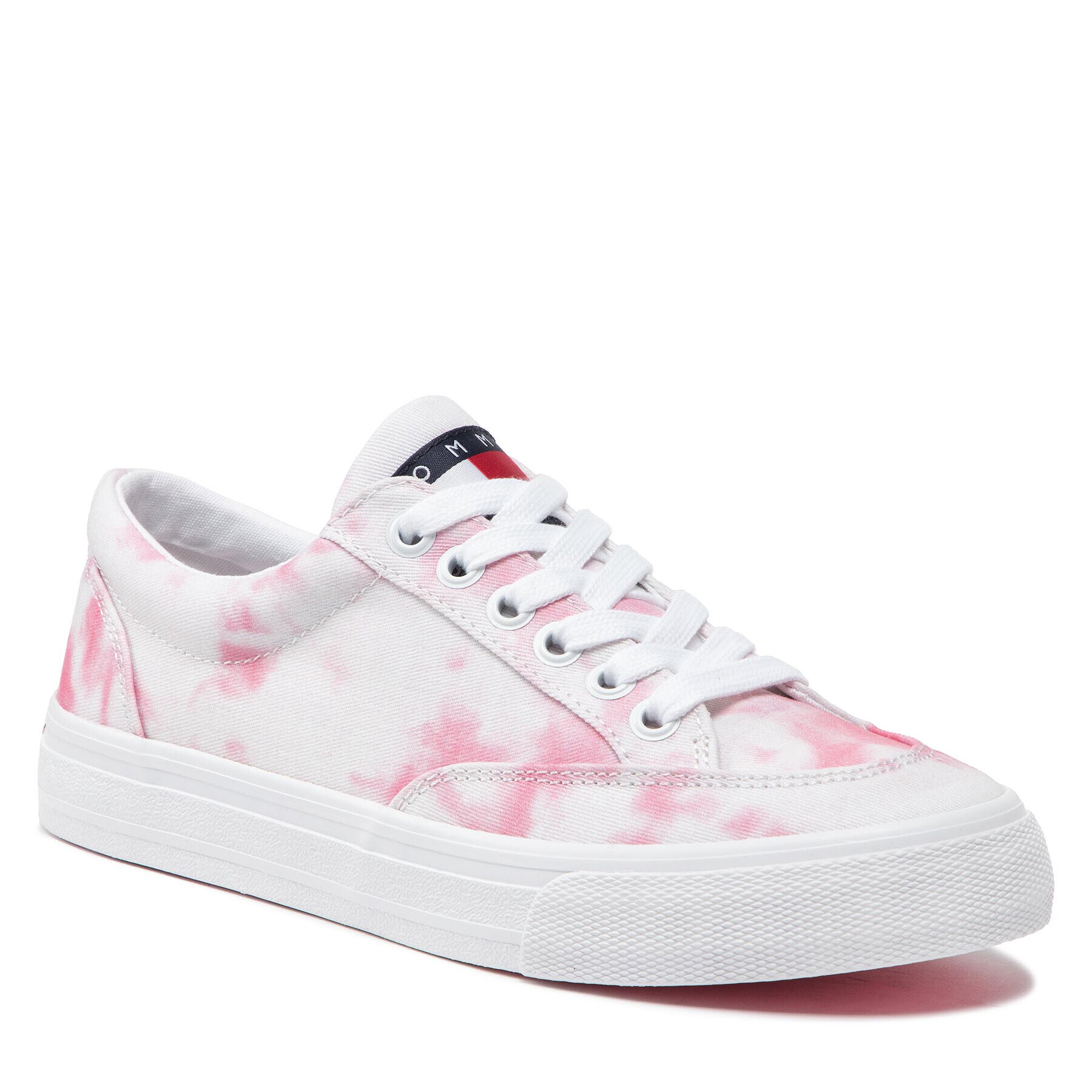 Tommy Jeans Teniși Bloom Print Low Cut EN0EN01872 Alb - Pled.ro