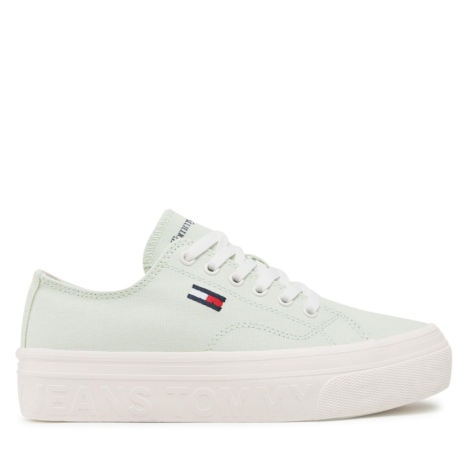 Tommy Jeans Teniși Flatform EN0EN02173 Verde - Pled.ro