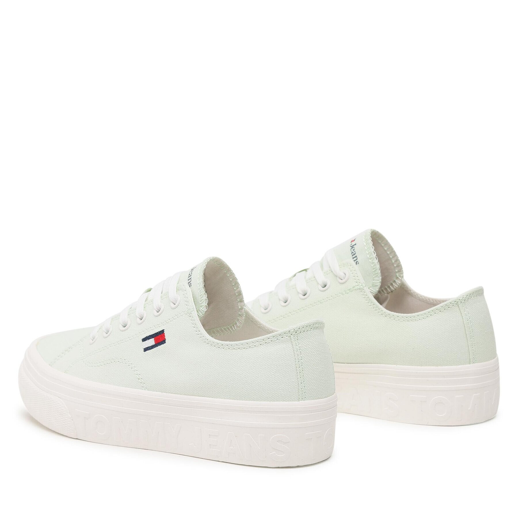 Tommy Jeans Teniși Flatform EN0EN02173 Verde - Pled.ro