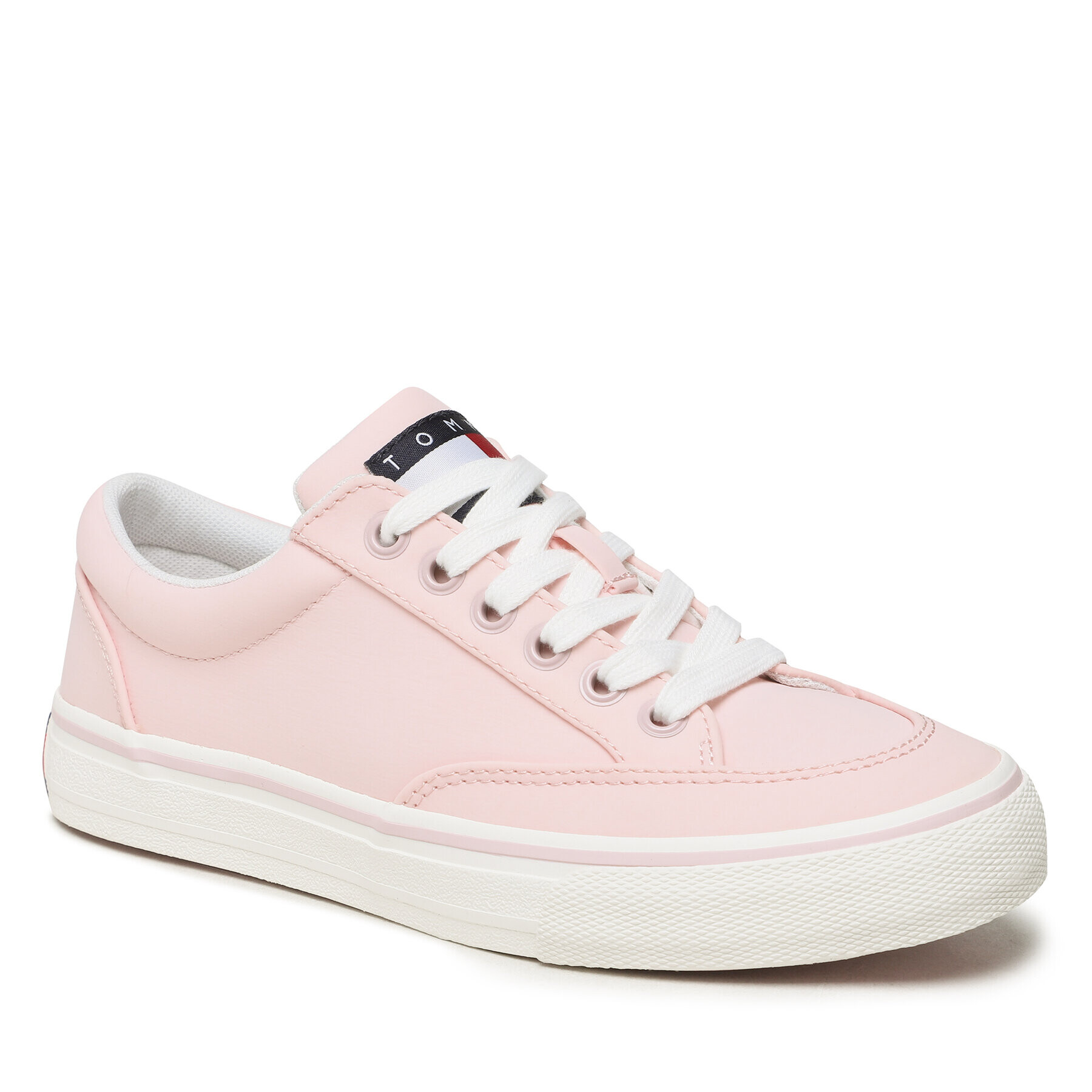 Tommy Jeans Teniși Lace Up Nylon EN0EN02157 Roz - Pled.ro