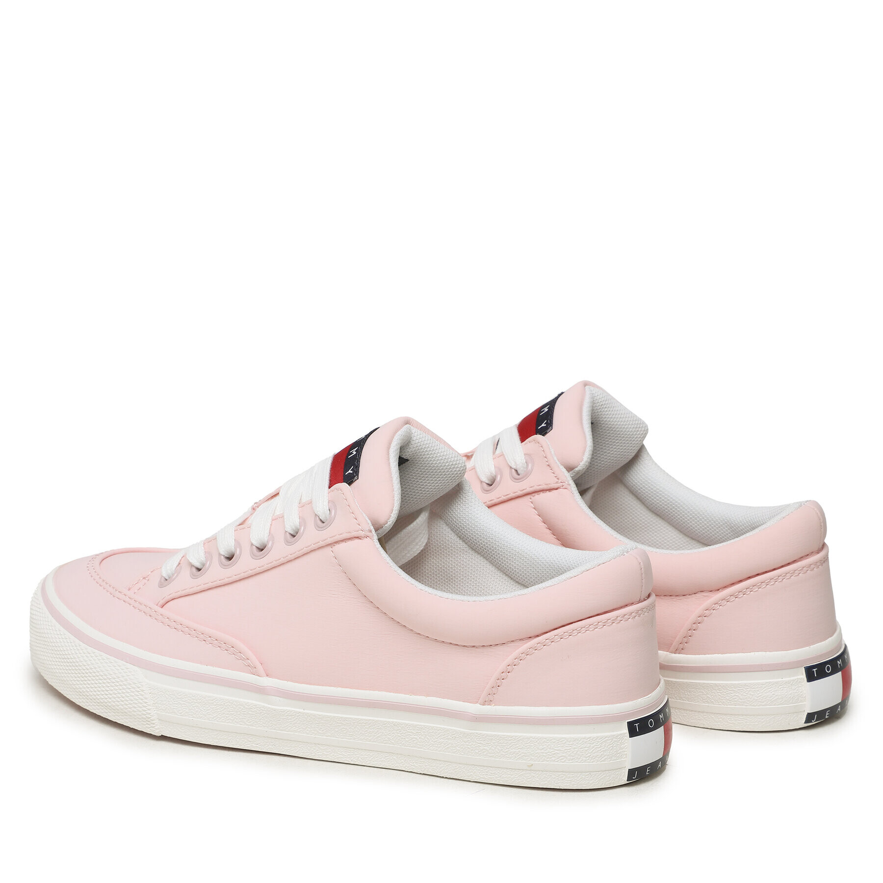 Tommy Jeans Teniși Lace Up Nylon EN0EN02157 Roz - Pled.ro