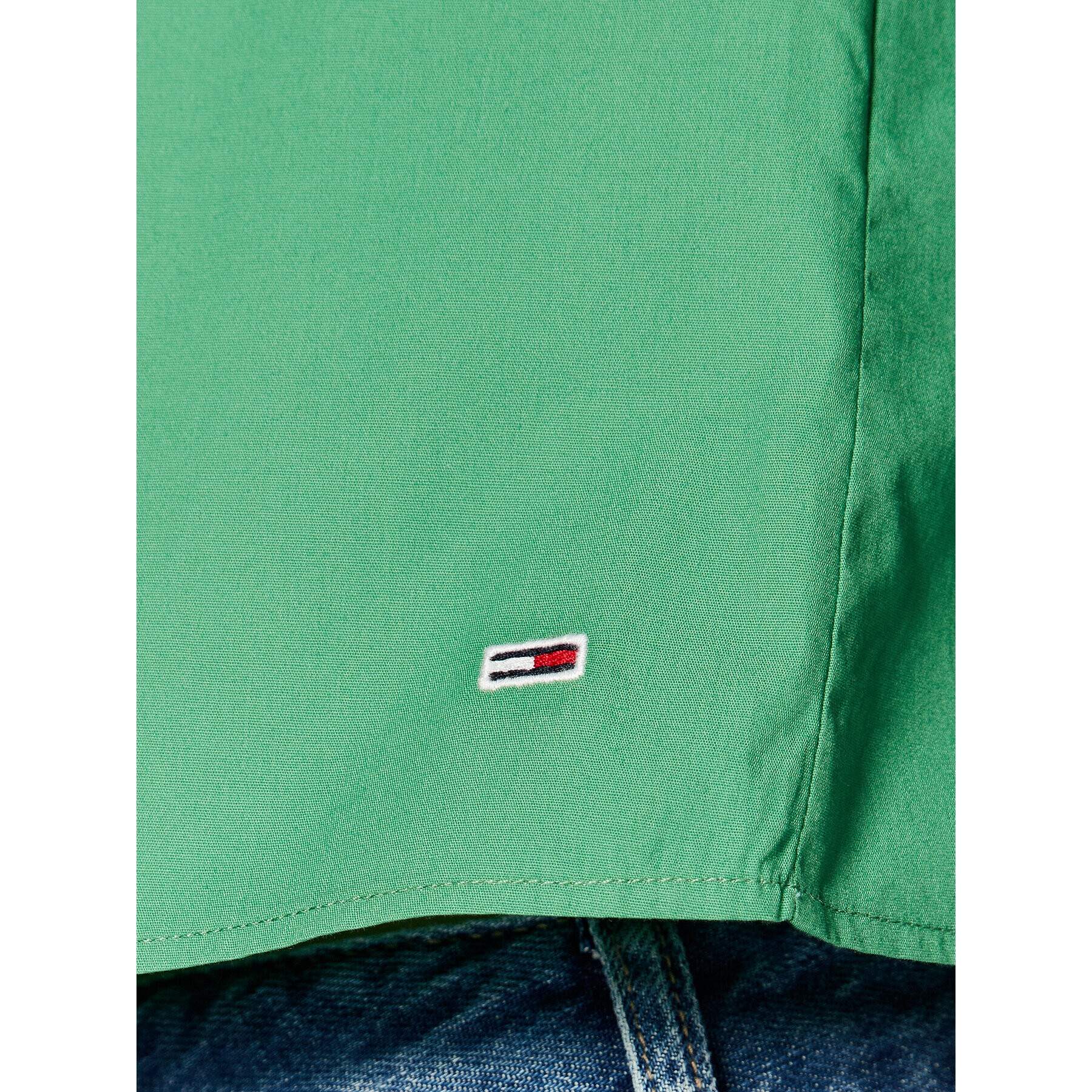 Tommy Jeans Top DW0DW15200 Verde Regular Fit - Pled.ro