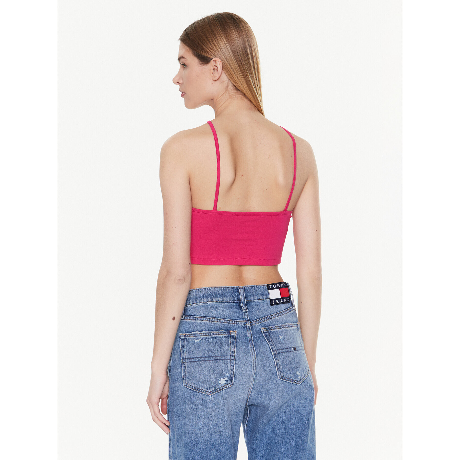 Tommy Jeans Top Party DW0DW14888 Roz Regular Fit - Pled.ro