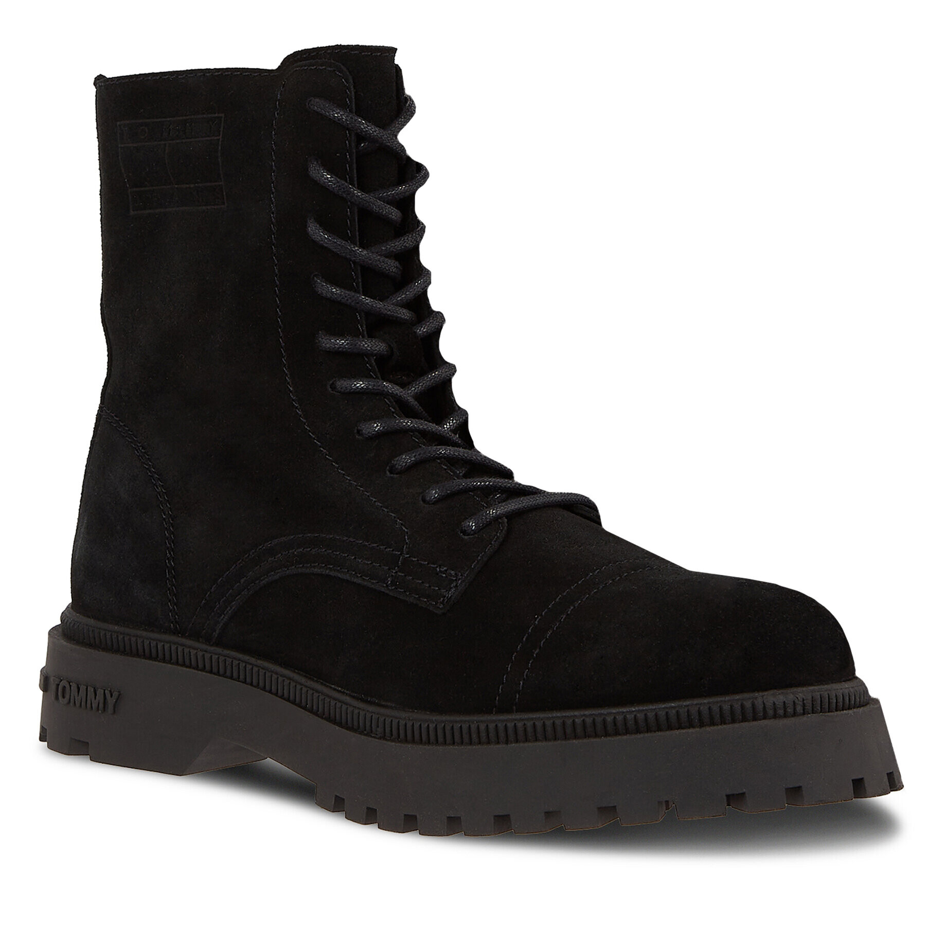 Tommy Jeans Trappers Tjm Casual Boot Suede EM0EM01336 Negru - Pled.ro