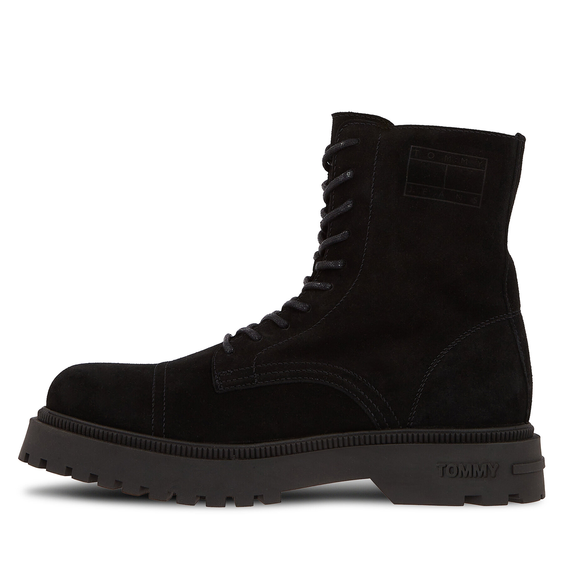 Tommy Jeans Trappers Tjm Casual Boot Suede EM0EM01336 Negru - Pled.ro