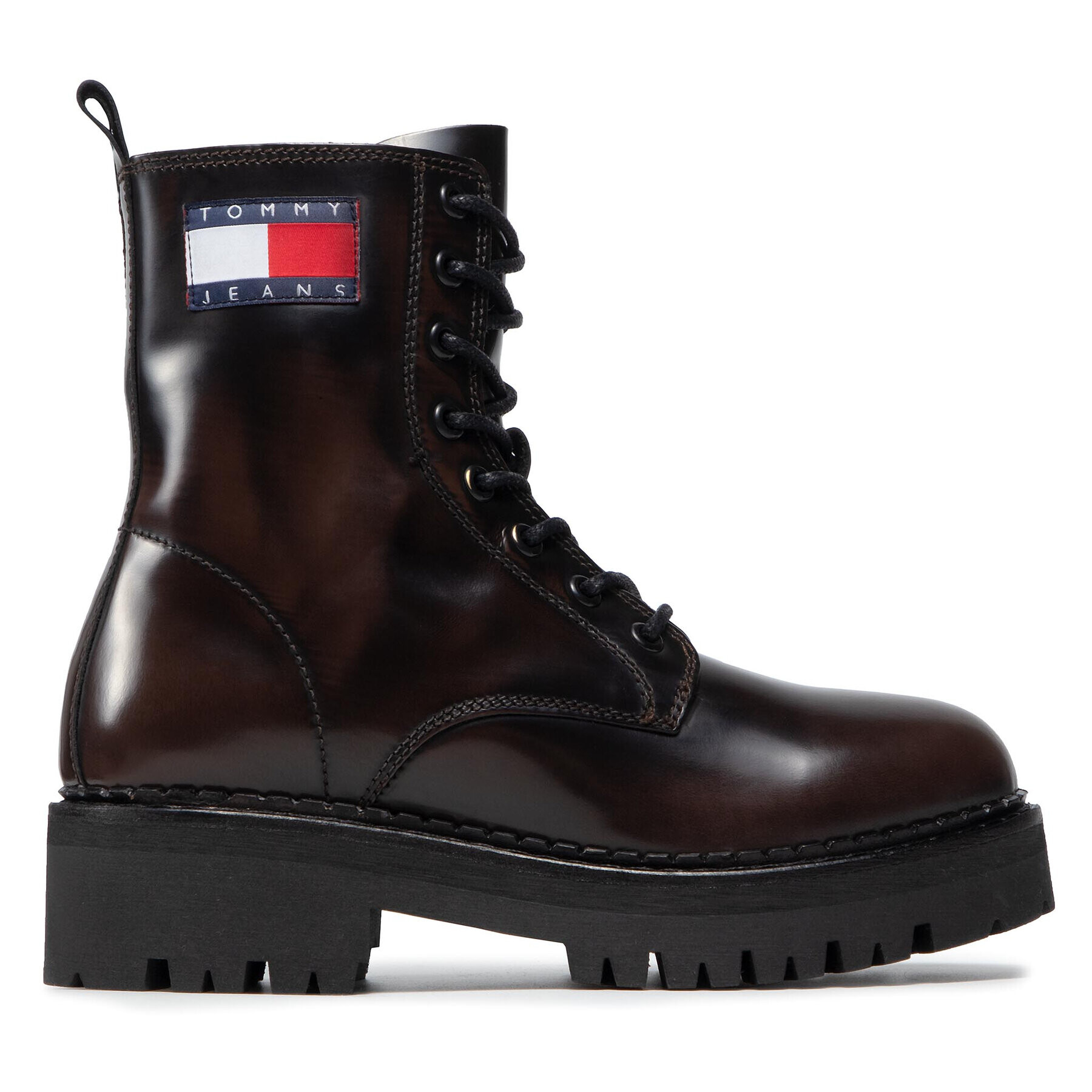 Tommy Jeans Trappers Urban Lace Up Boot EN0EN01546 Maro - Pled.ro