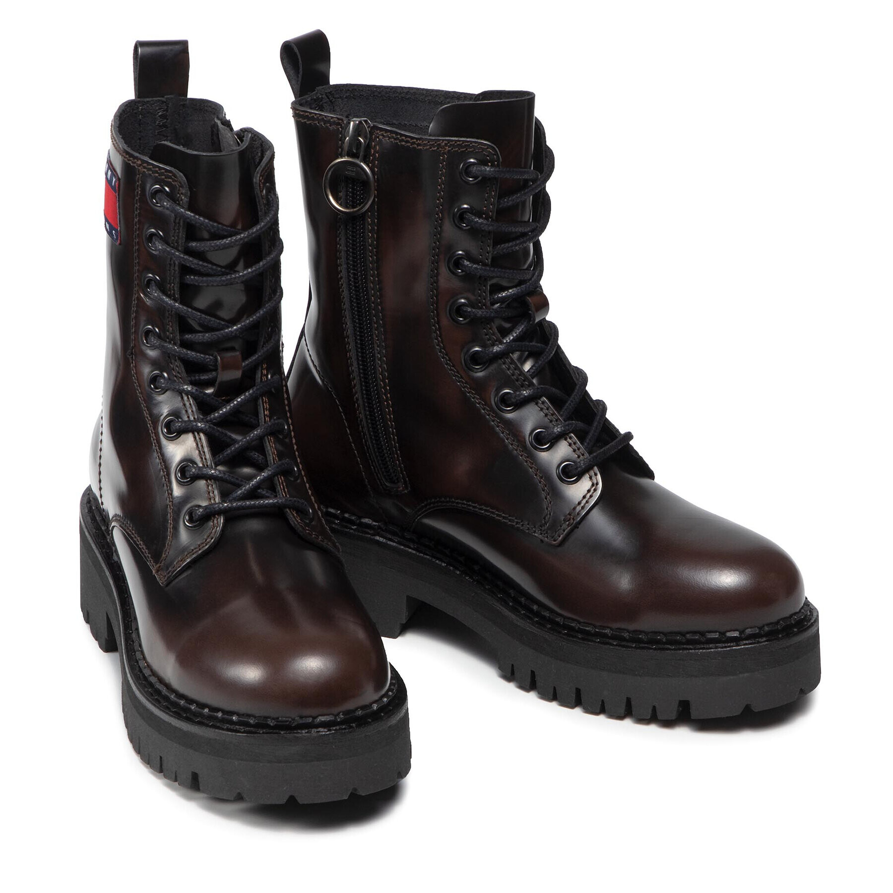 Tommy Jeans Trappers Urban Lace Up Boot EN0EN01546 Maro - Pled.ro