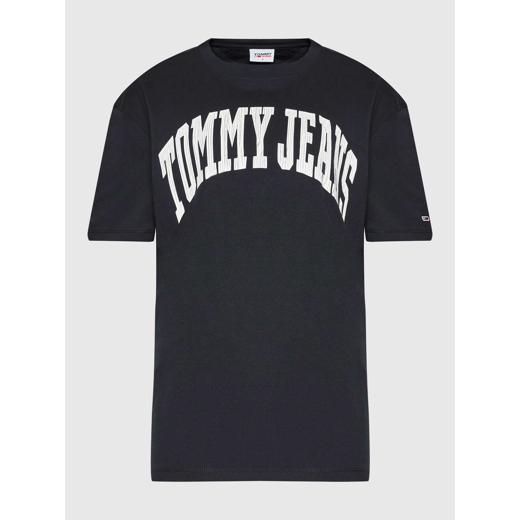 Tommy Jeans Tricou College DW0DW13005 Bleumarin Boyfriend Fit - Pled.ro