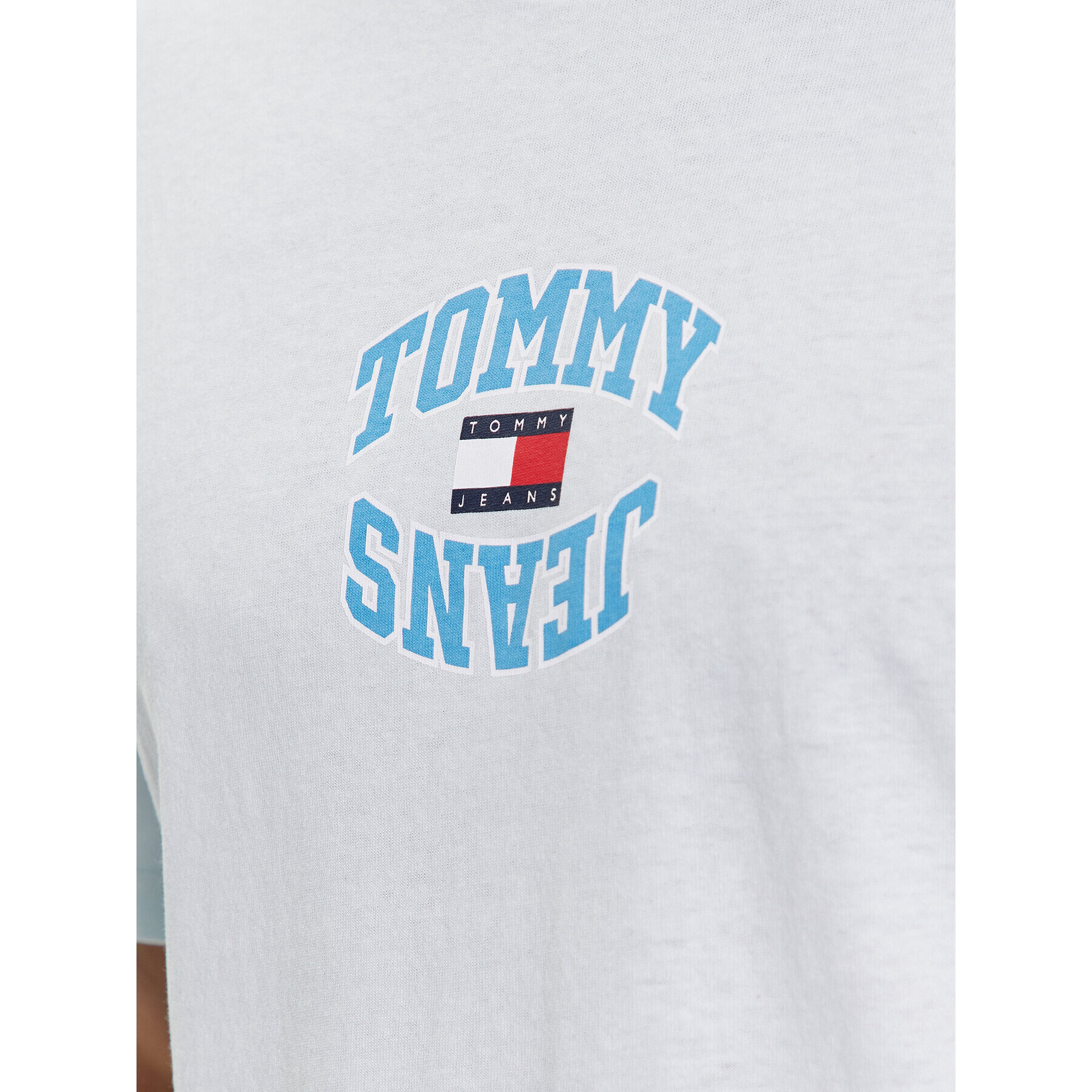 Tommy Jeans Tricou DM0DM16227 Albastru Classic Fit - Pled.ro