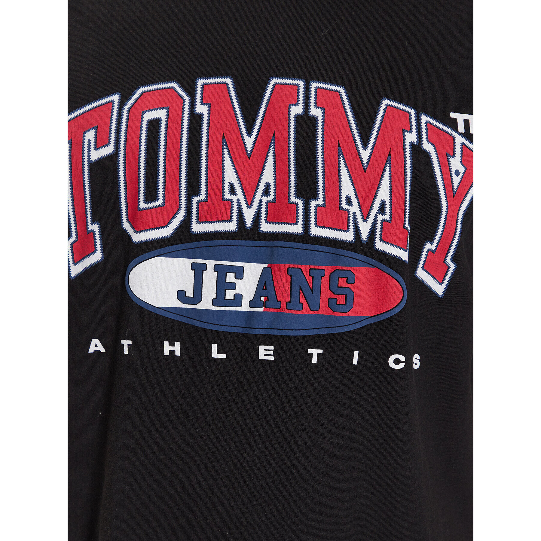 Tommy Jeans Tricou DM0DM16407 Negru Relaxed Fit - Pled.ro