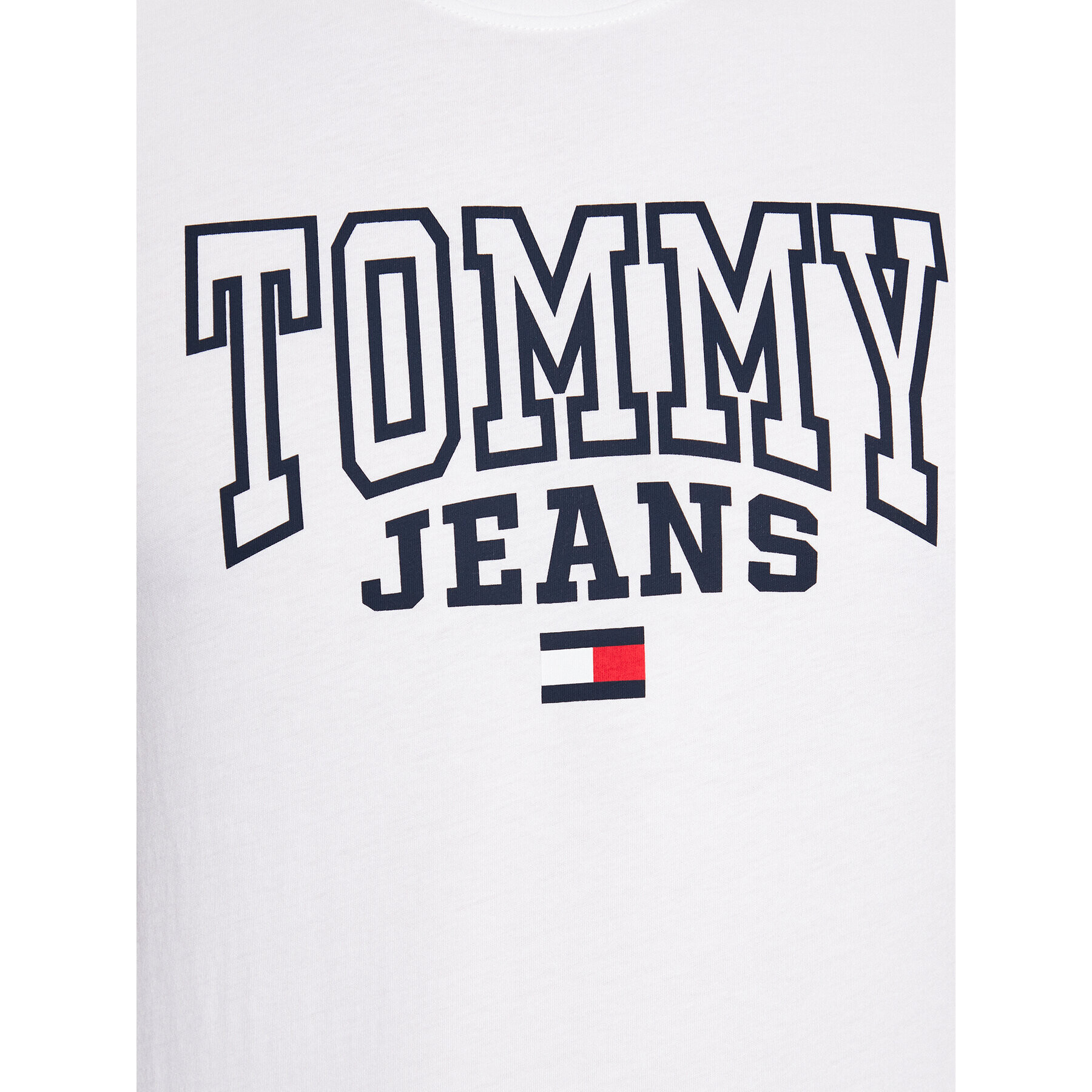 Tommy Jeans Tricou DM0DM16831 Alb Regular Fit - Pled.ro