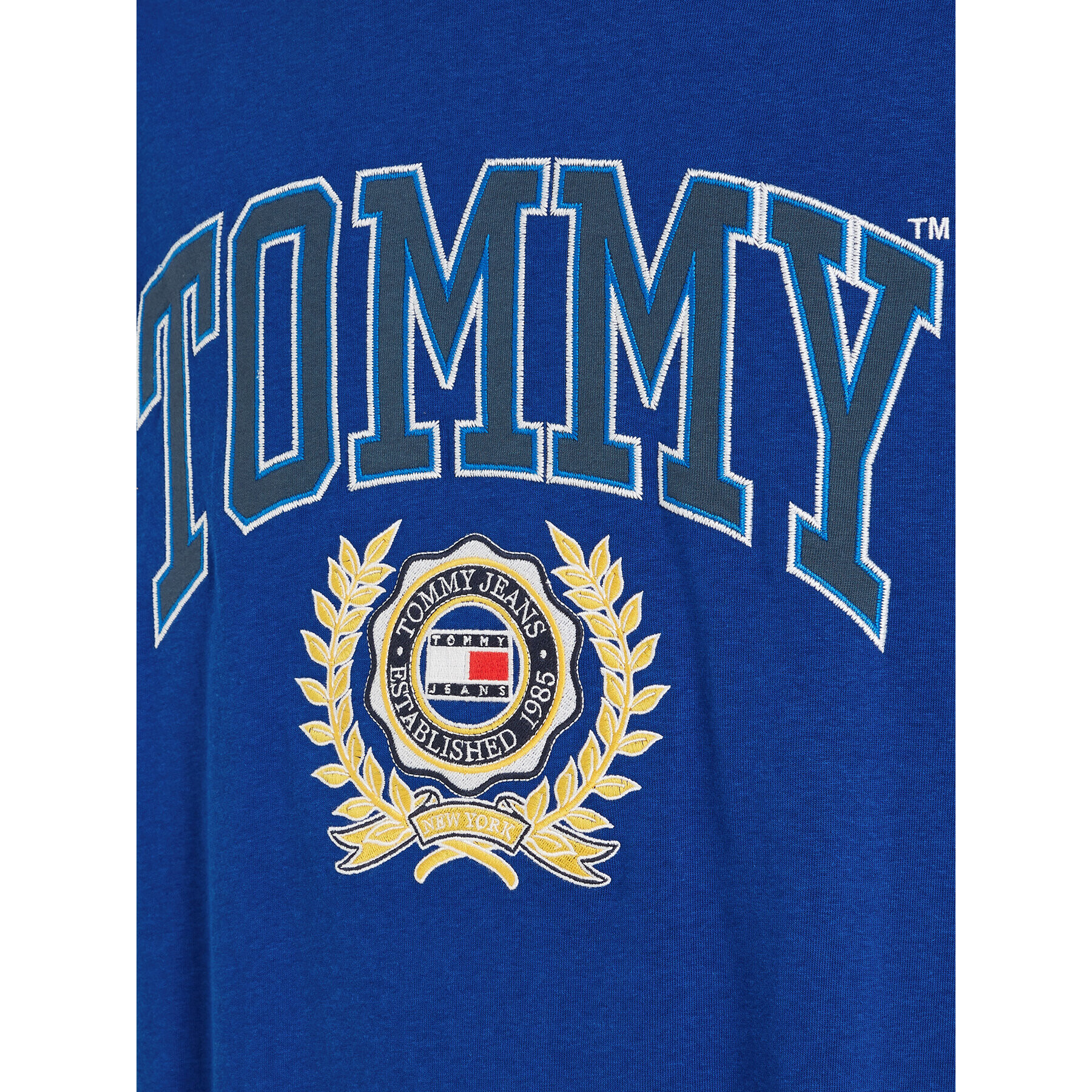 Tommy Jeans Tricou DM0DM16832 Albastru Relaxed Fit - Pled.ro