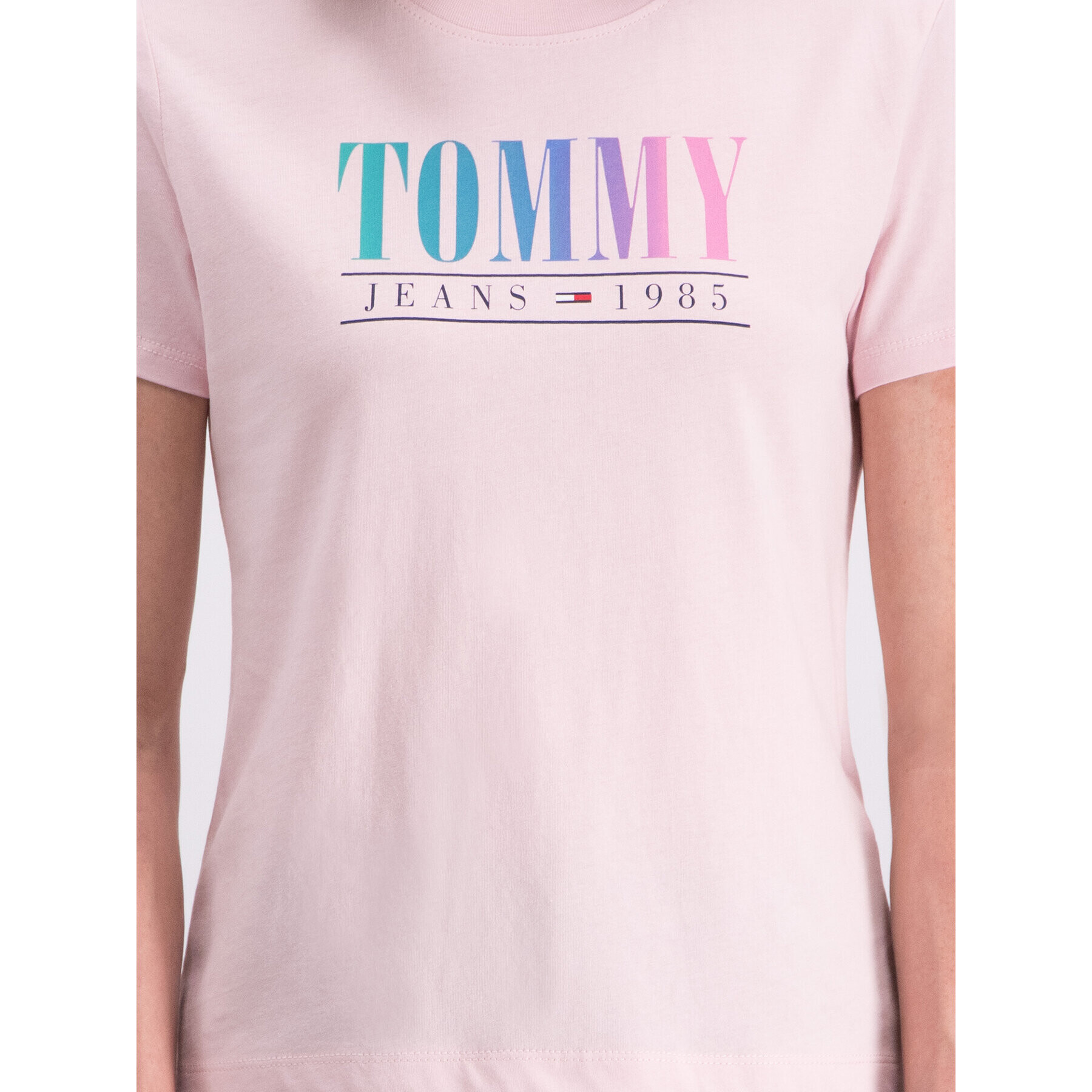 Tommy Jeans Tricou DW0DW06699 Roz Regular Fit - Pled.ro