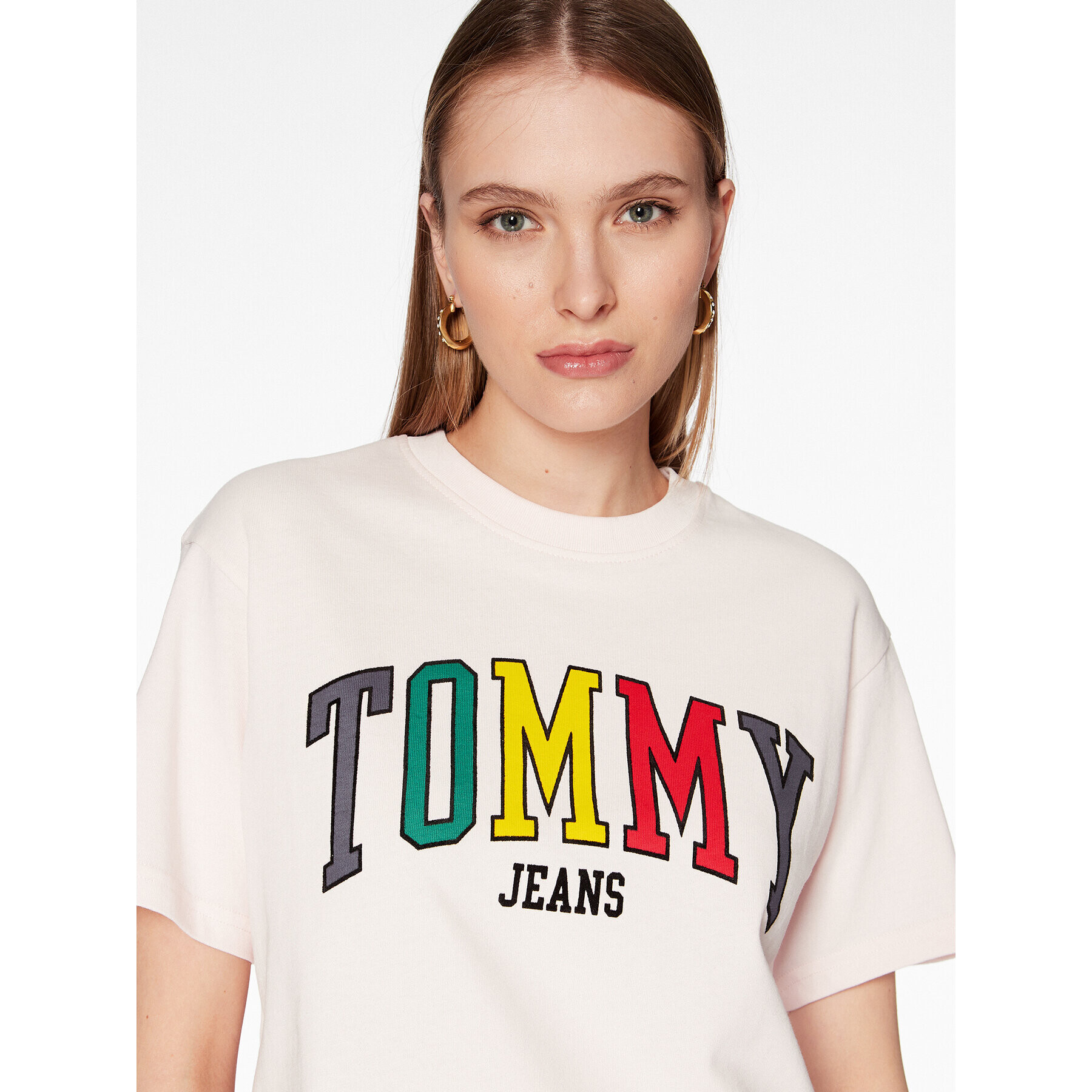 Tommy Jeans Tricou DW0DW15468 Roz Relaxed Fit - Pled.ro