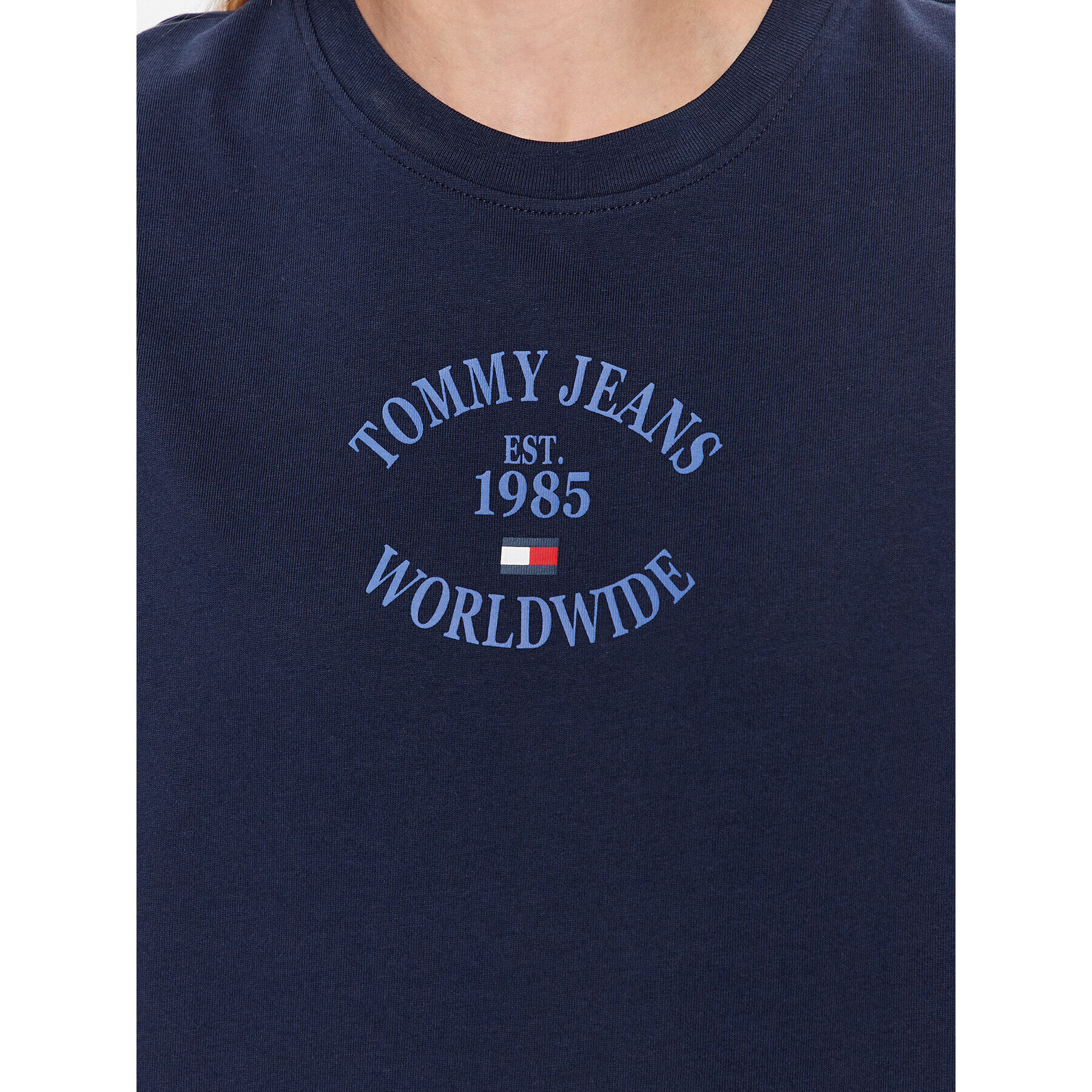 Tommy Jeans Tricou DW0DW16147 Bleumarin Relaxed Fit - Pled.ro