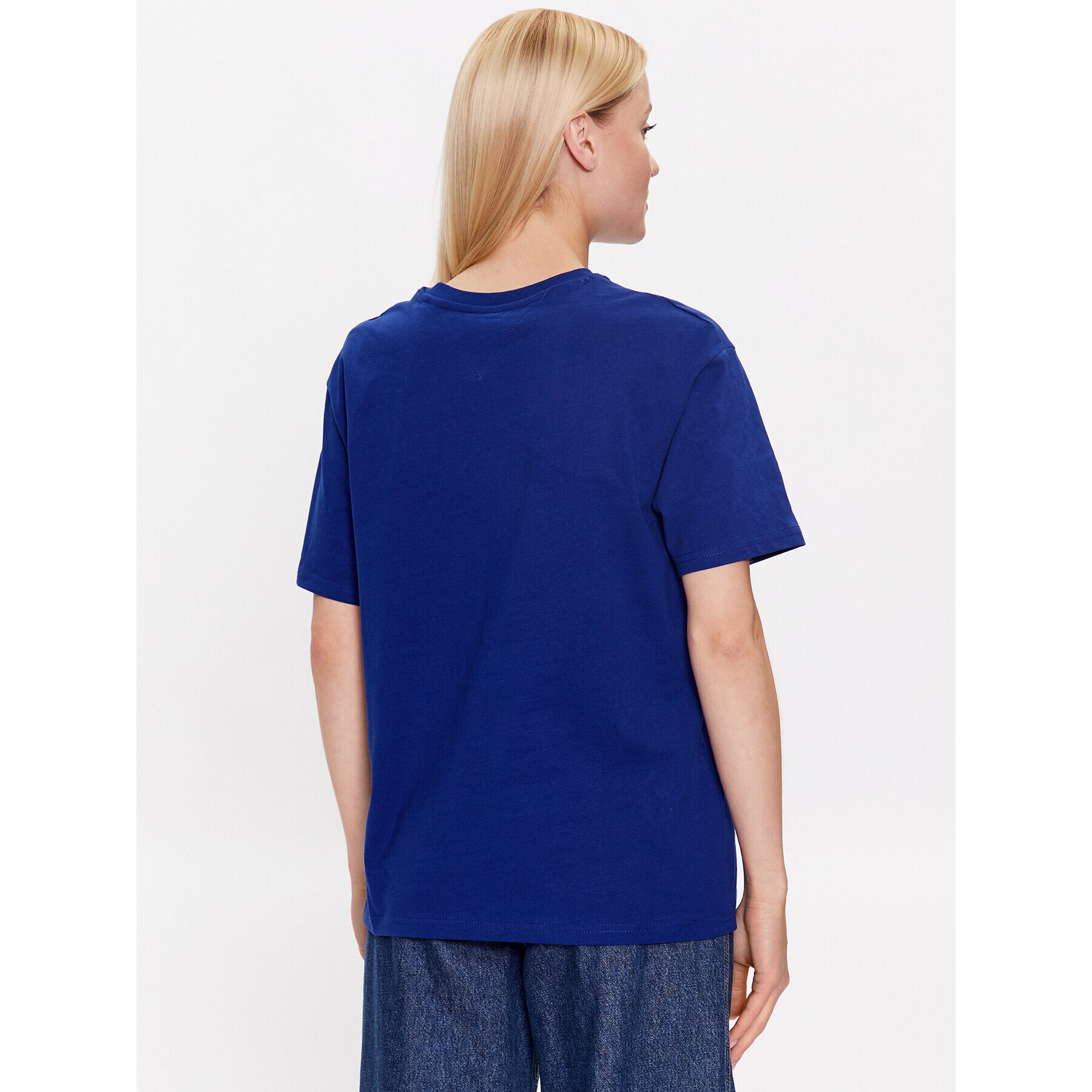 Tommy Jeans Tricou DW0DW16151 Bleumarin Relaxed Fit - Pled.ro