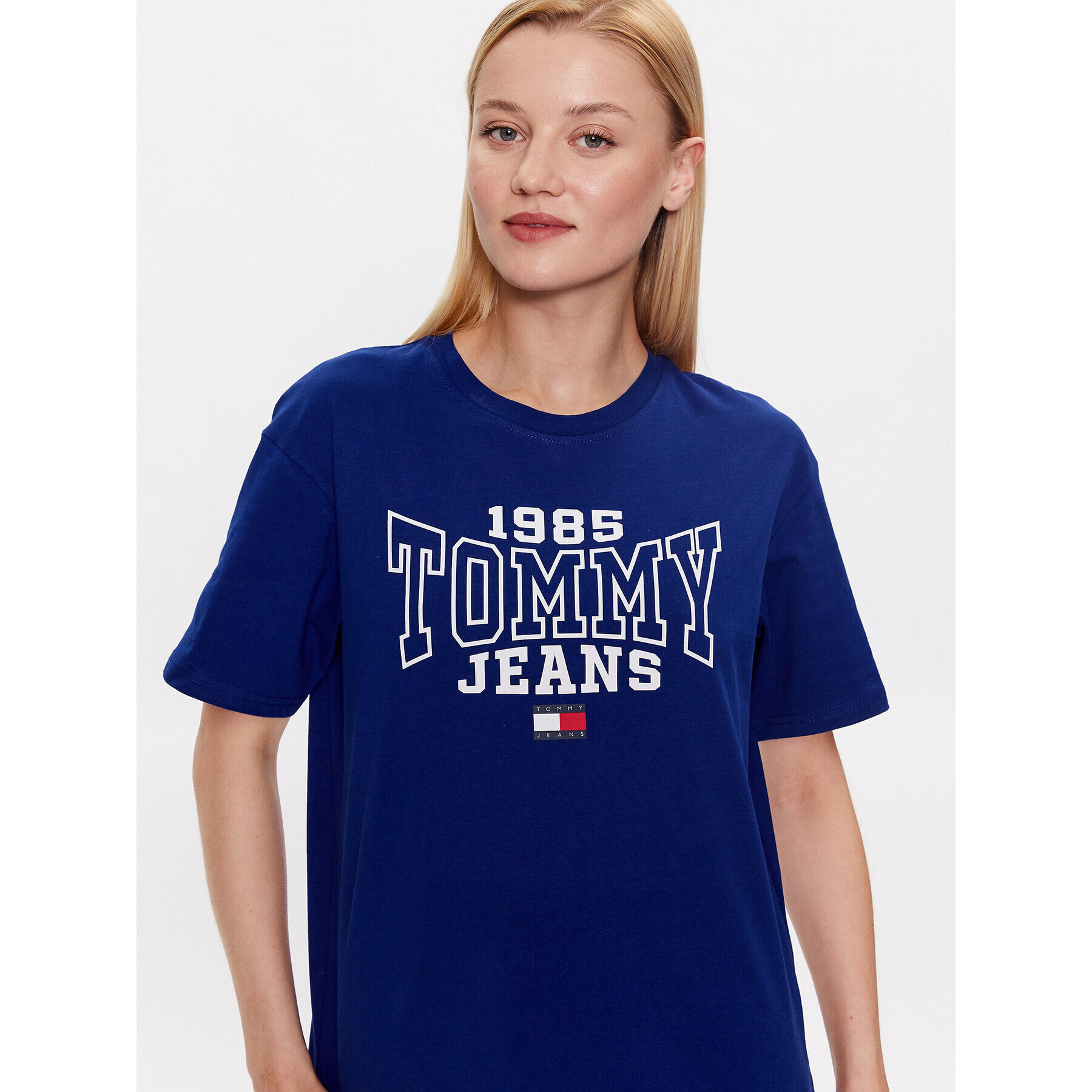 Tommy Jeans Tricou DW0DW16151 Bleumarin Relaxed Fit - Pled.ro