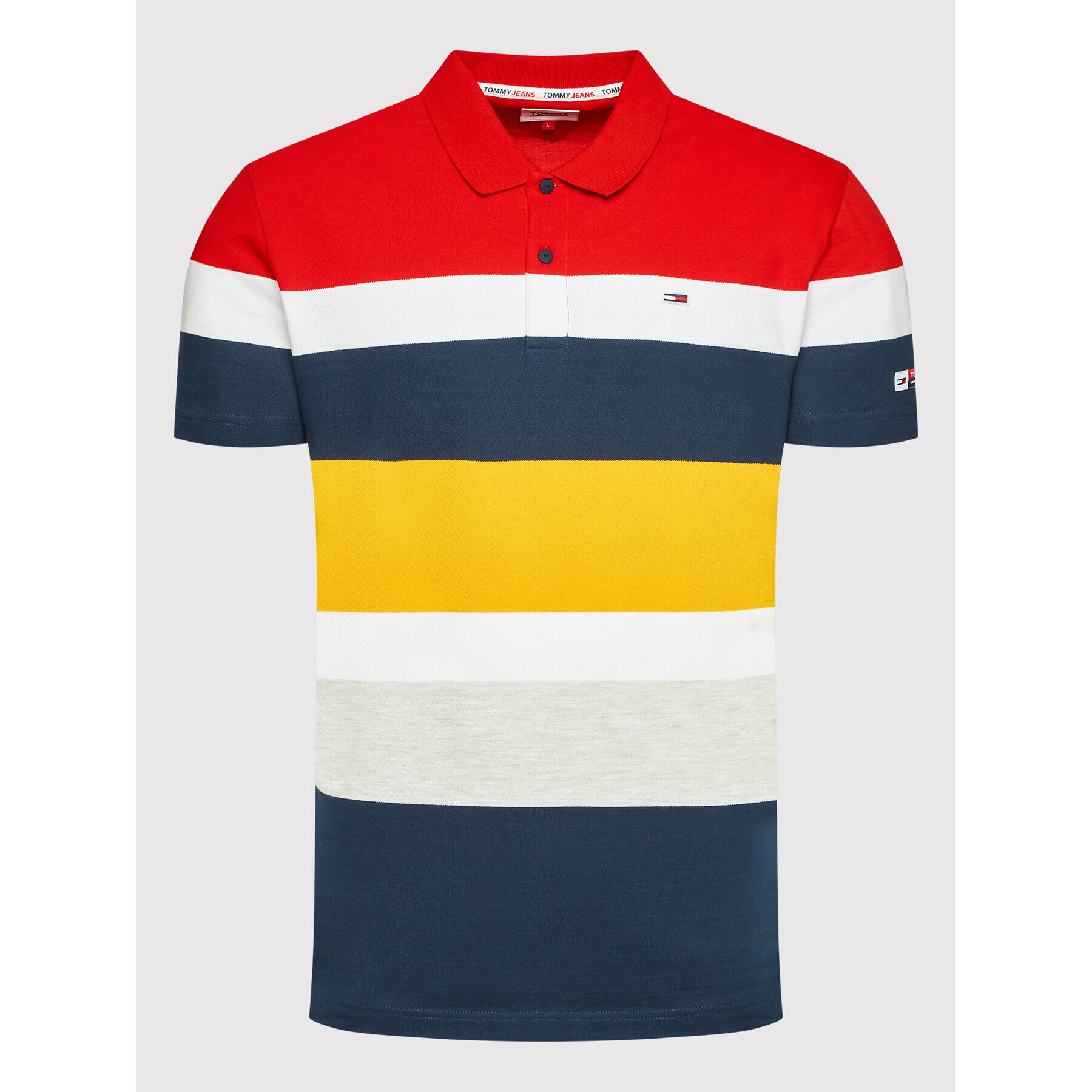 Tommy Jeans Tricou polo Archive DM0DM12964 Colorat Regular Fit - Pled.ro