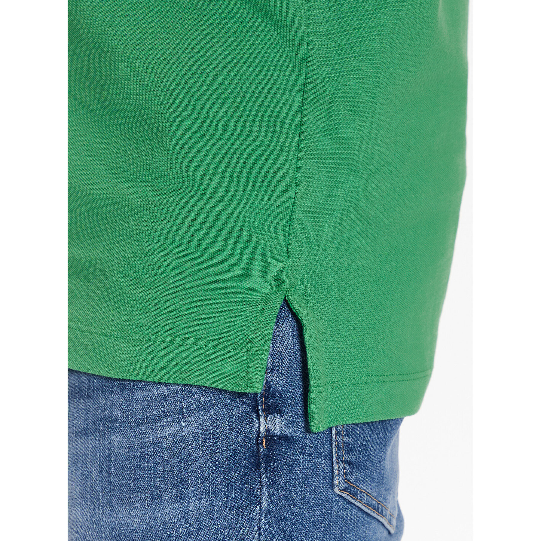 Tommy Jeans Tricou polo DM0DM15940 Verde Slim Fit - Pled.ro