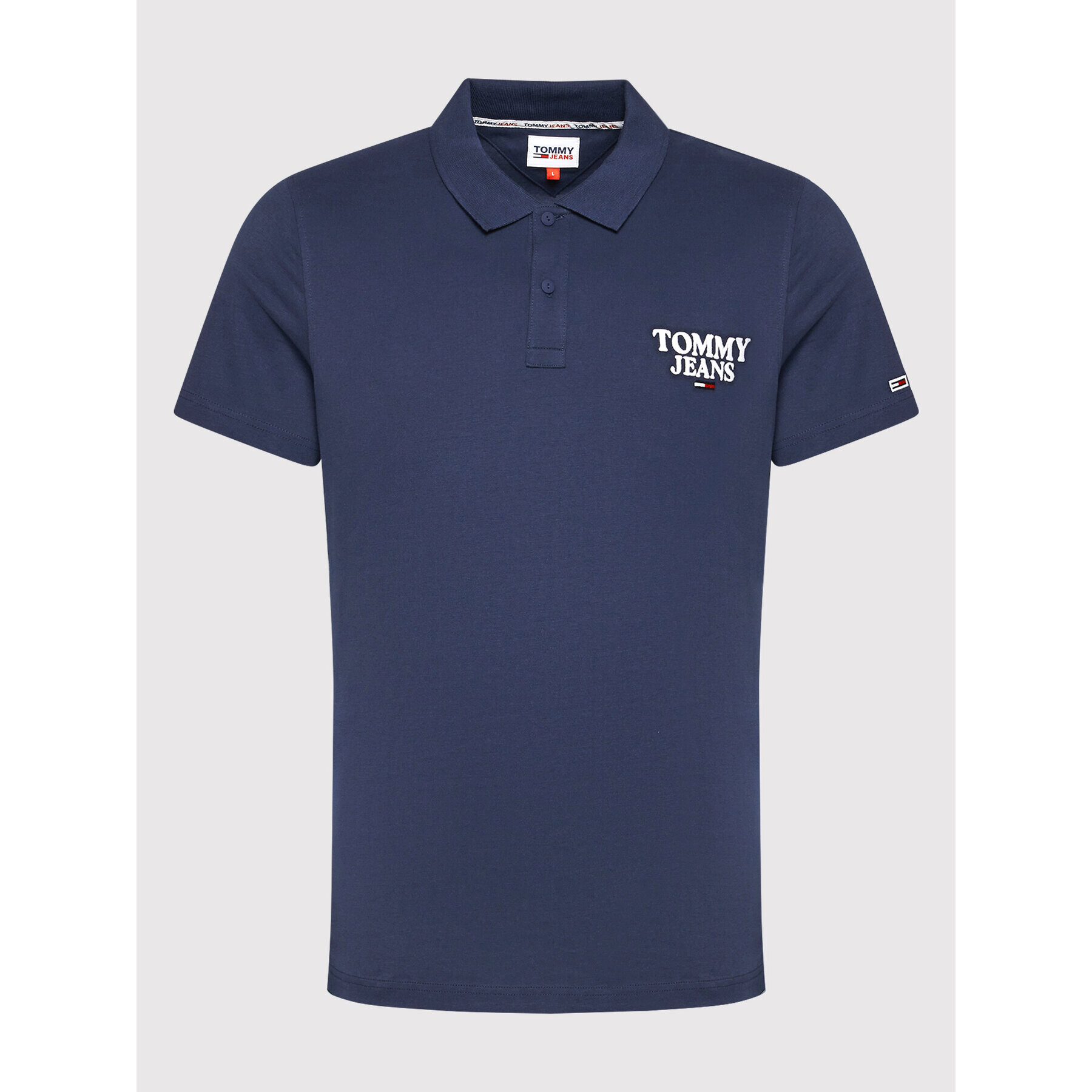 Tommy Jeans Tricou polo Washed DM0DM12966 Bleumarin Regular Fit - Pled.ro