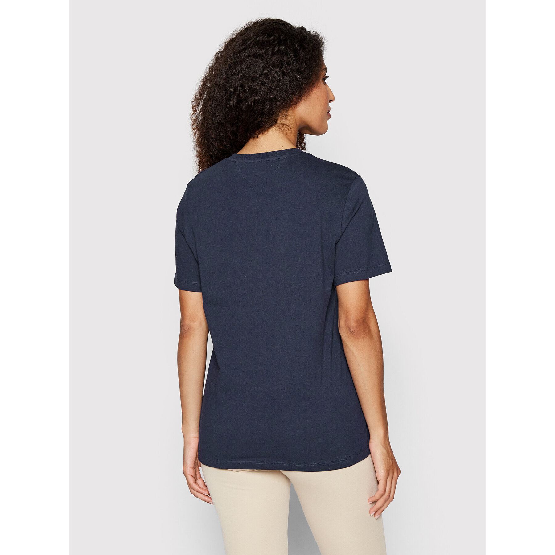 Tommy Jeans Tricou Signature DW0DW12940 Bleumarin Relaxed Fit - Pled.ro