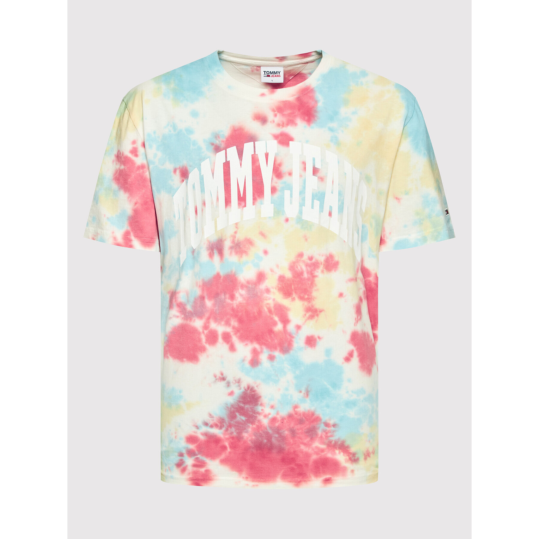 Tommy Jeans Tricou Tjm Aop Tie Dye DM0DM12796 Colorat Regular Fit - Pled.ro