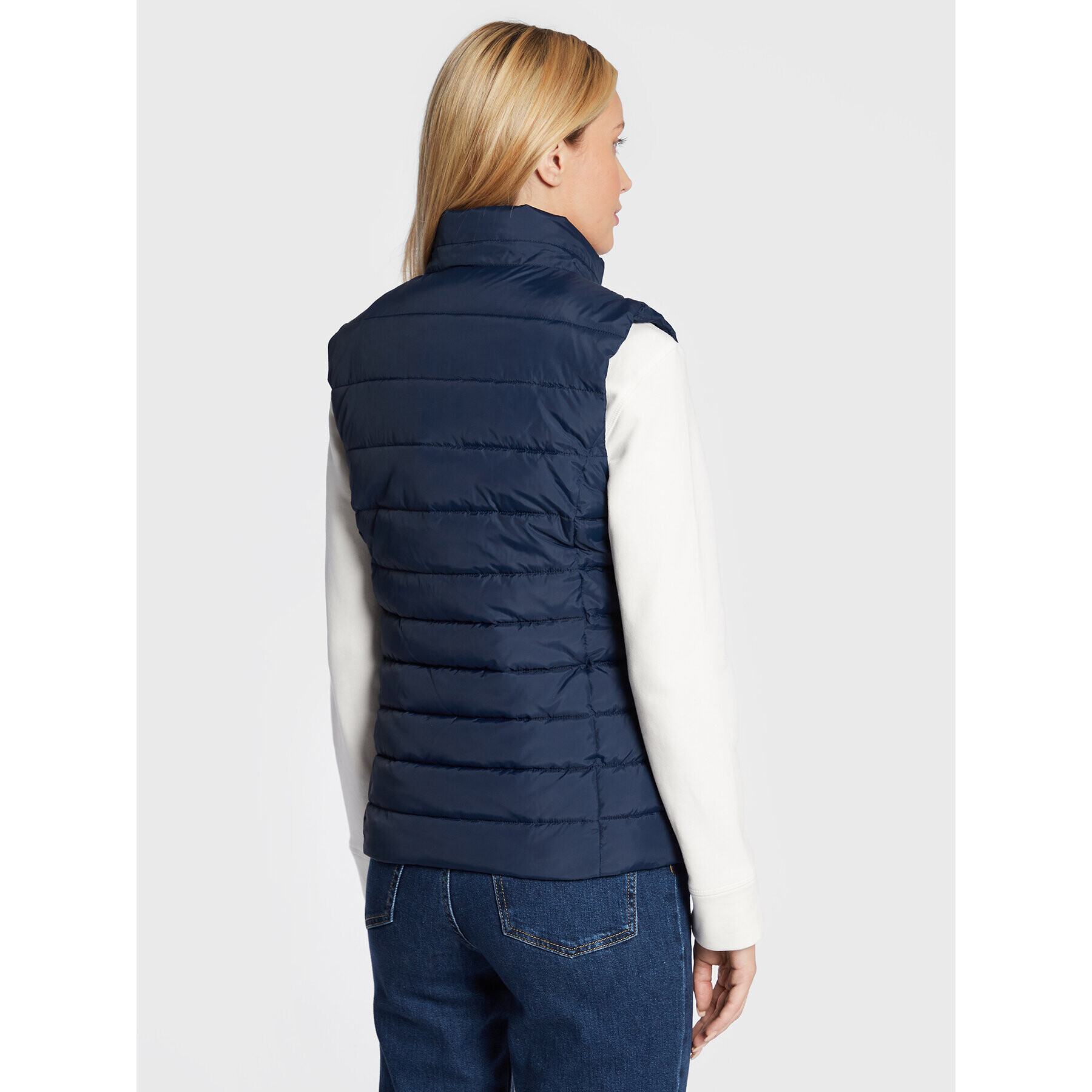 Tommy Jeans Vestă Basic DW0DW13742 Bleumarin Regular Fit - Pled.ro