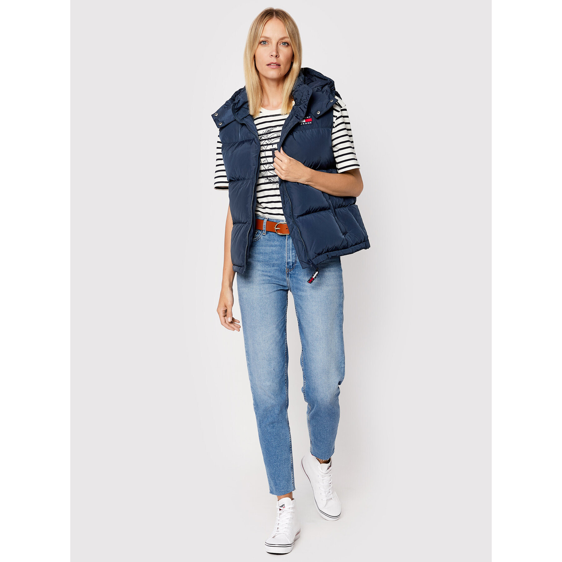 Tommy Jeans Vestă Tjw Alaska DW0DW14290 Bleumarin Regular Fit - Pled.ro