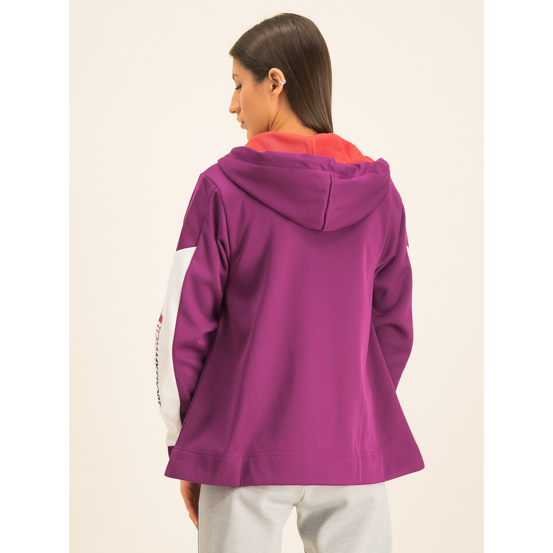 Tommy Sport Bluză Dwr Fleece S10S100405 Violet Regular Fit - Pled.ro