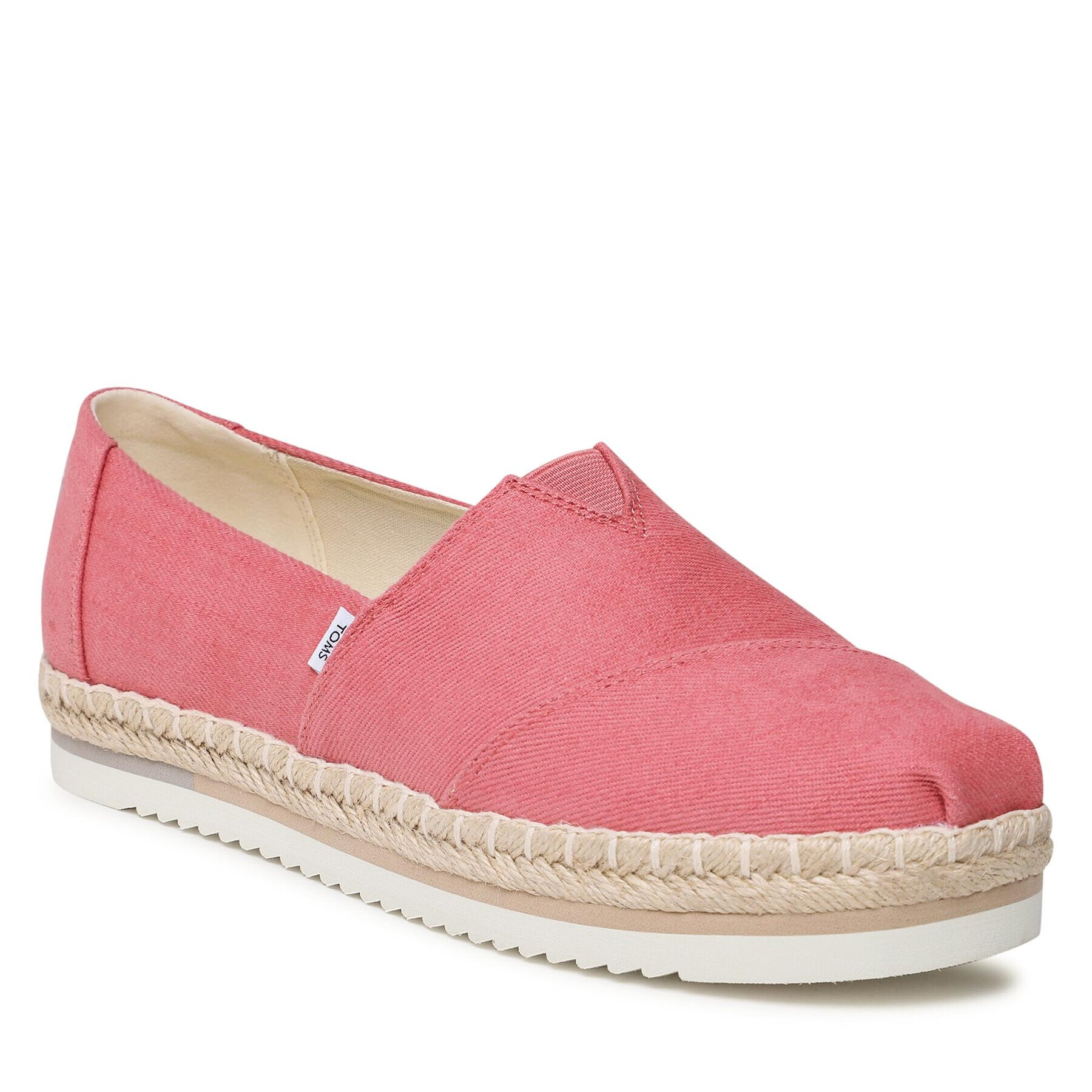 Toms Espadrile Alpargata Platform Rope 10019802 Roz - Pled.ro