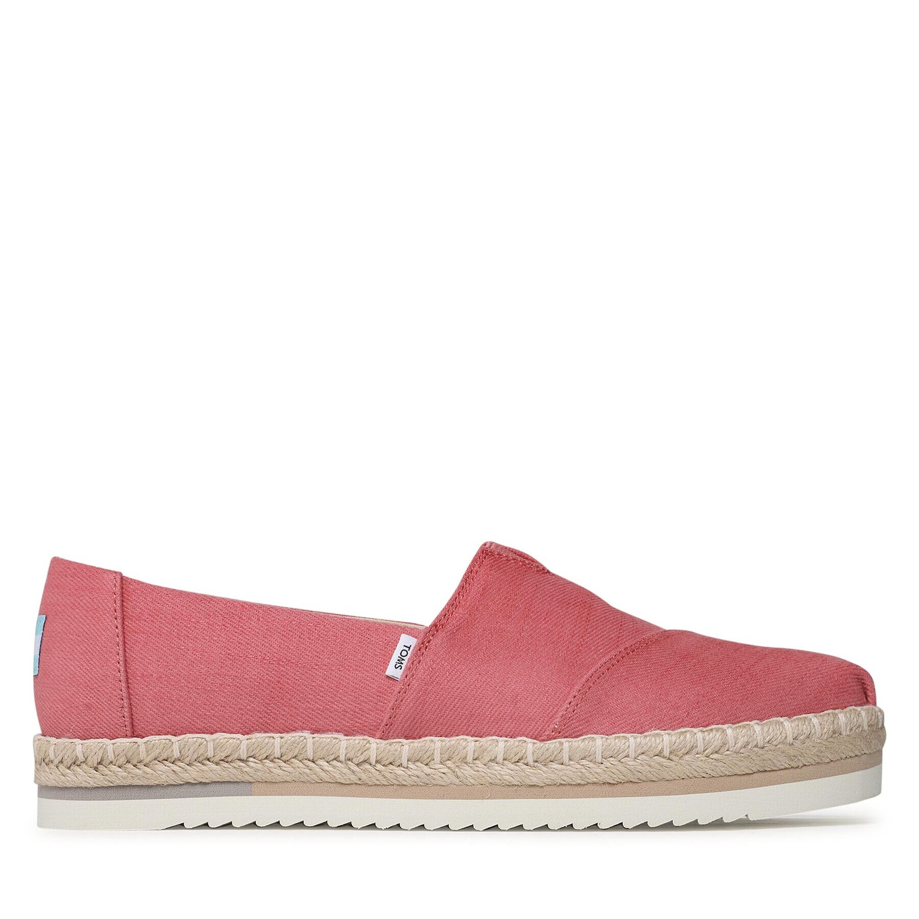 Toms Espadrile Alpargata Platform Rope 10019802 Roz - Pled.ro