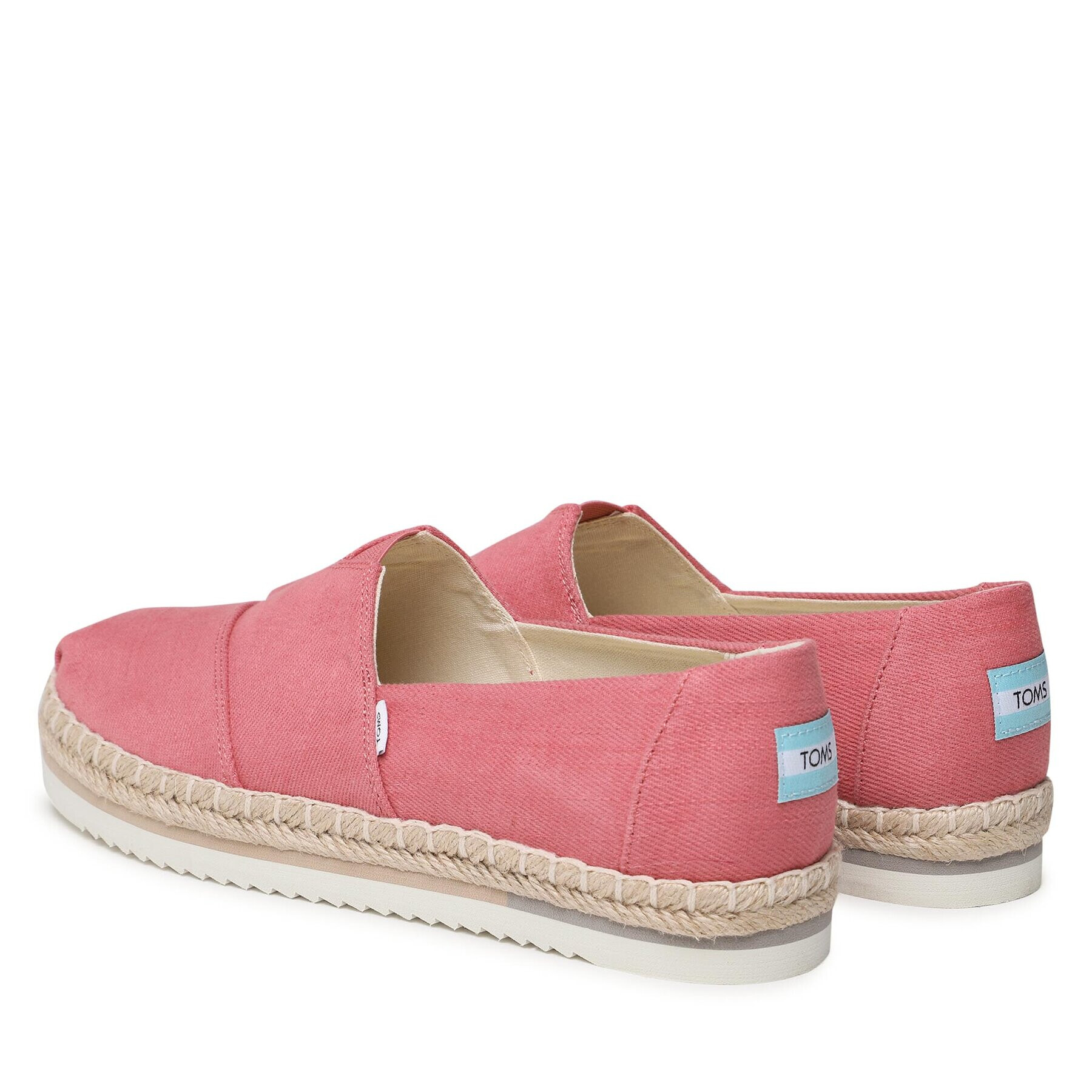 Toms Espadrile Alpargata Platform Rope 10019802 Roz - Pled.ro