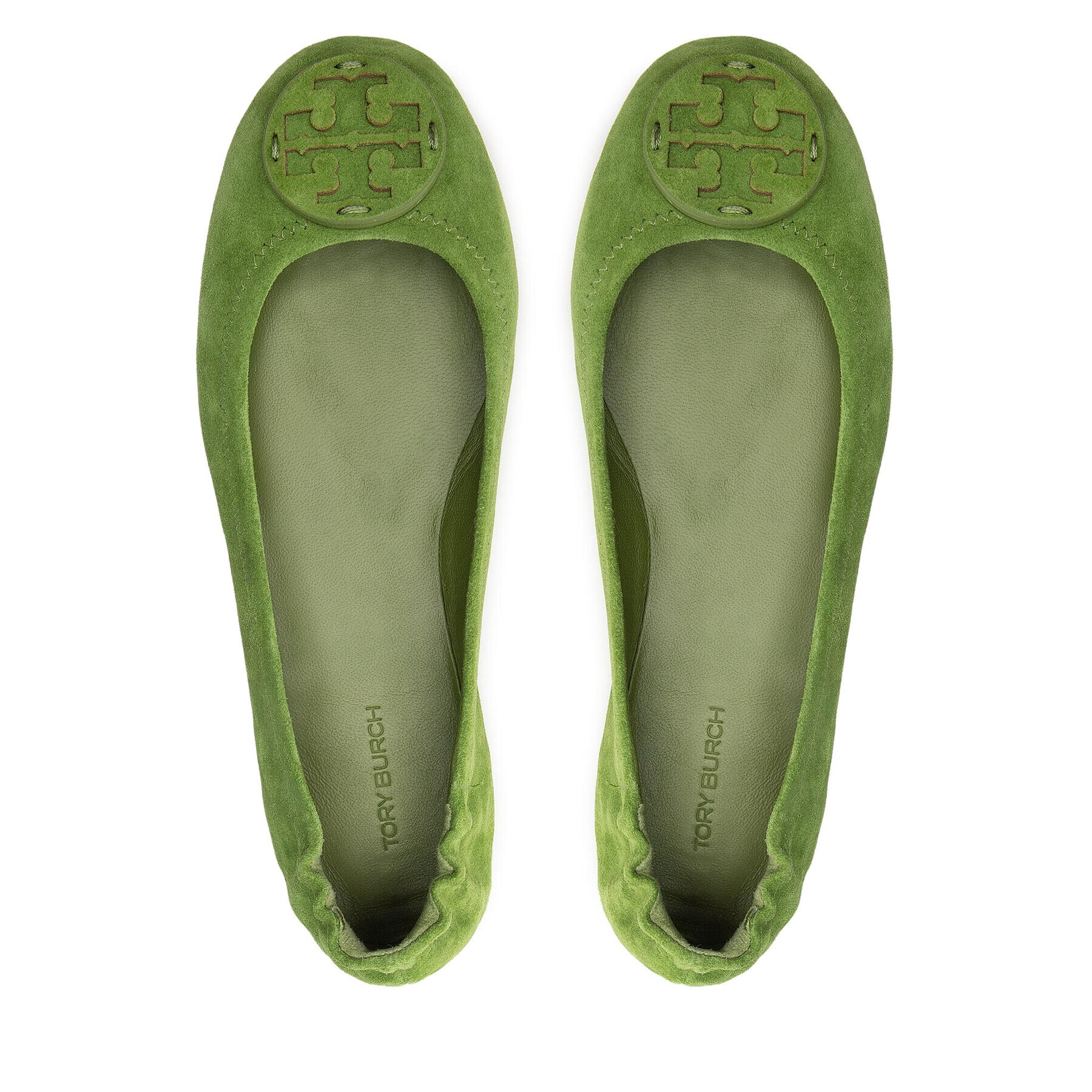 Tory Burch Balerini Mini Travel Ballet 137124 Verde - Pled.ro