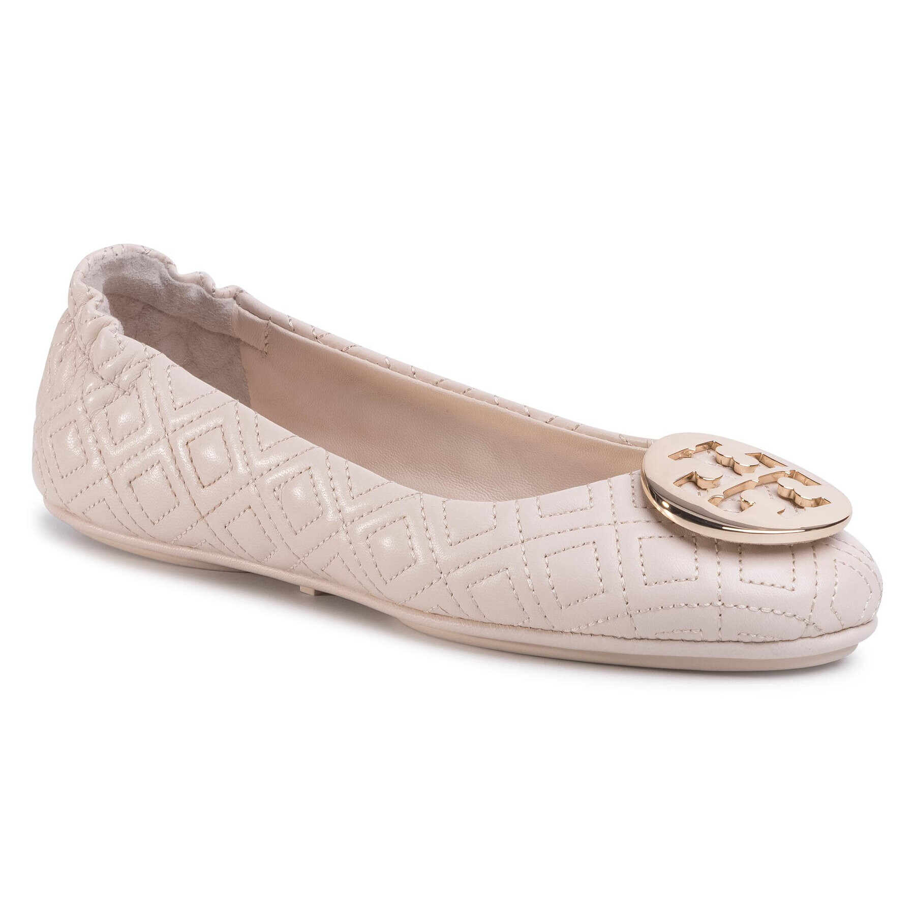 Tory Burch Balerini Quilted Minnie 50736 Bej - Pled.ro