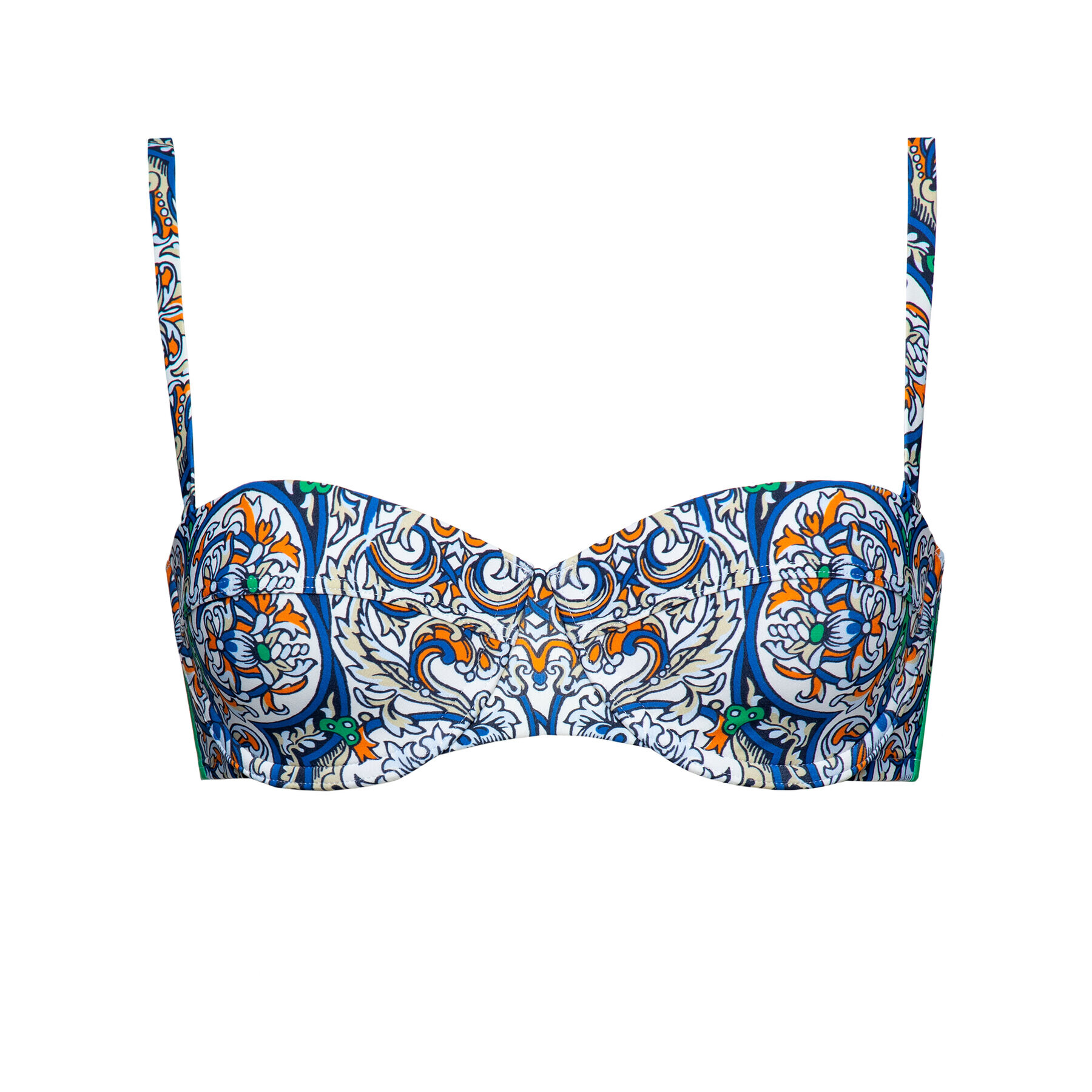 Tory Burch Bikini partea de sus Printed Underwire Bra Top 56939 Colorat - Pled.ro