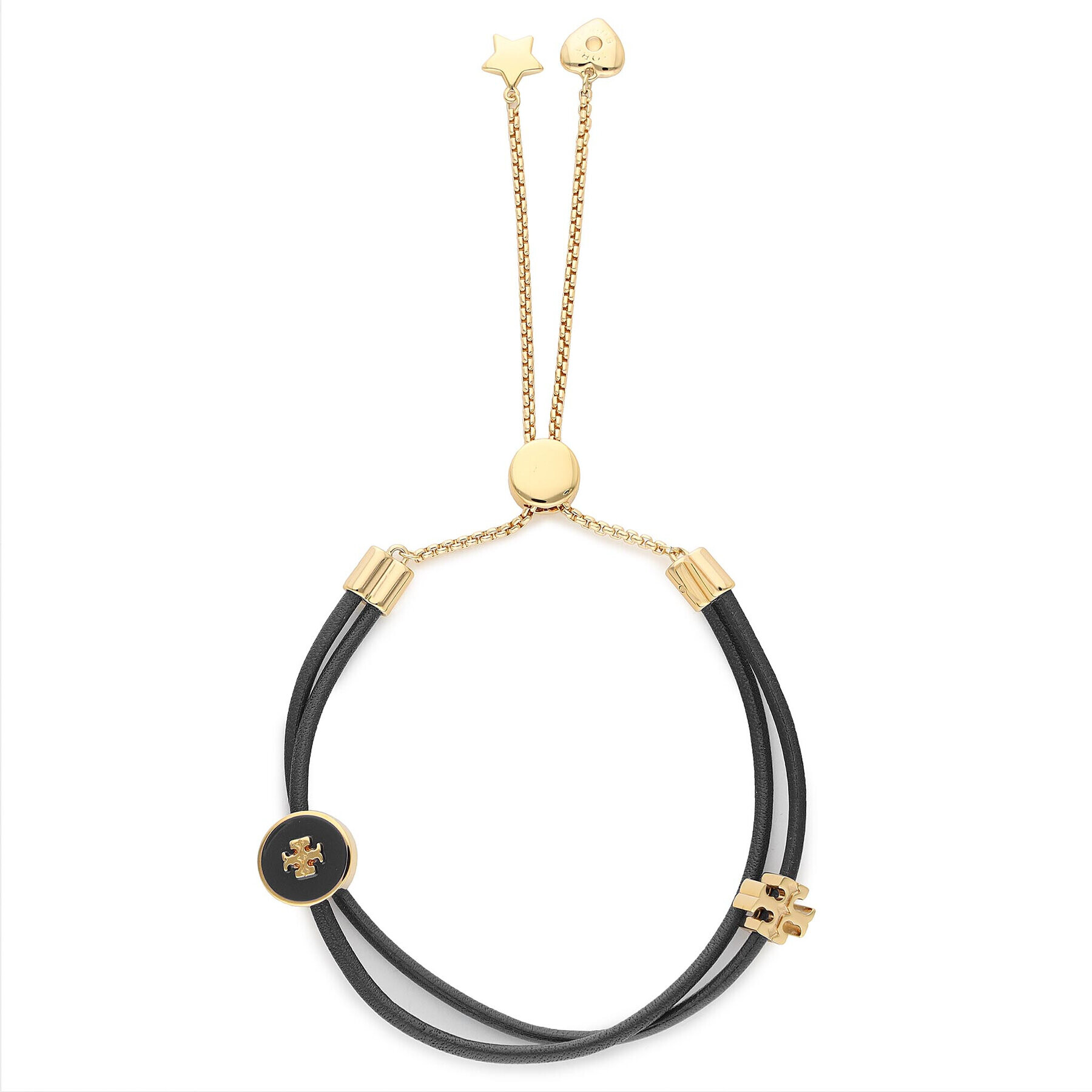 Tory Burch Brățară Kira Enamel Slider Bracelet 86248 Negru - Pled.ro