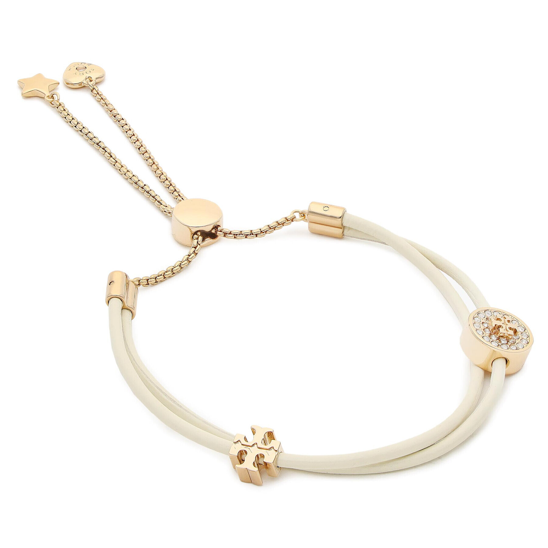 Tory Burch Brățară Kira Pave Slider Bracelet 85672 Bej - Pled.ro