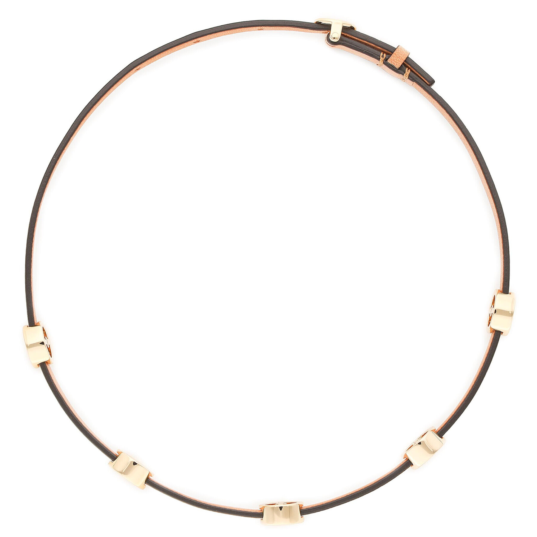 Tory Burch Brățară Miller Double-Wrap Bracelet 82720 Maro - Pled.ro