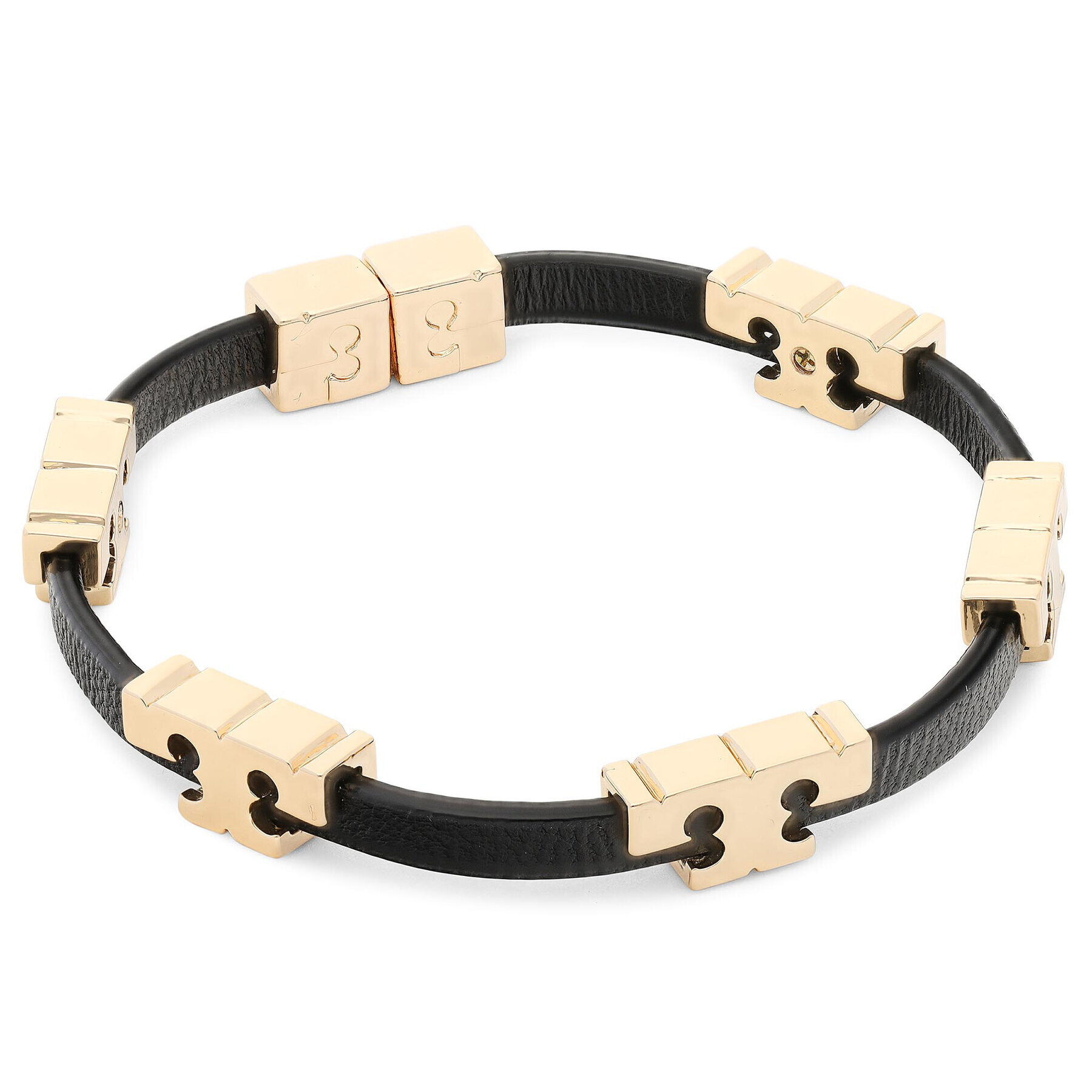 Tory Burch Brățară Serif-T Stackable Bracelet 80706 Negru - Pled.ro