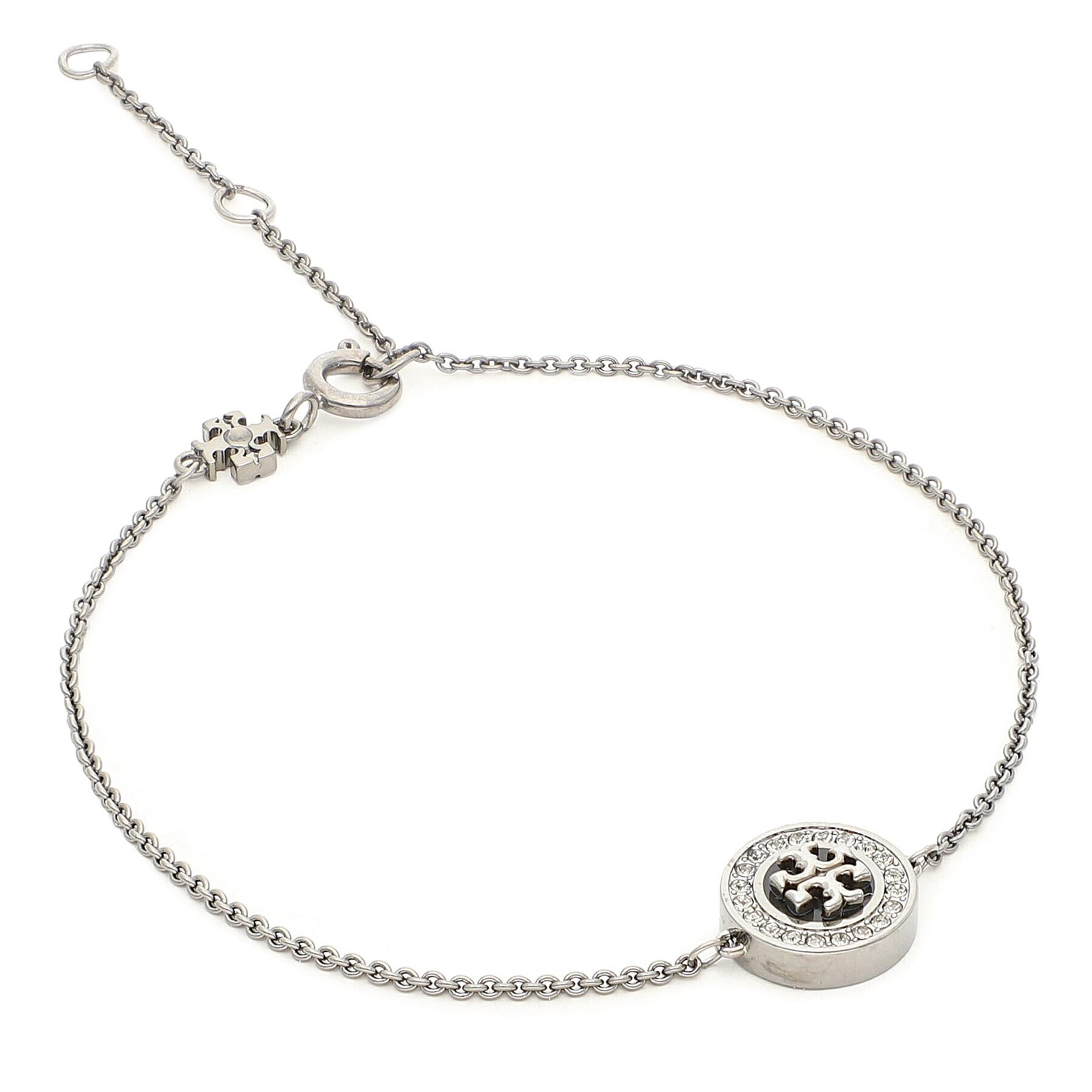 Tory Burch Brățară Delicate Kira Enamel Pave Braclet 143757 Negru - Pled.ro