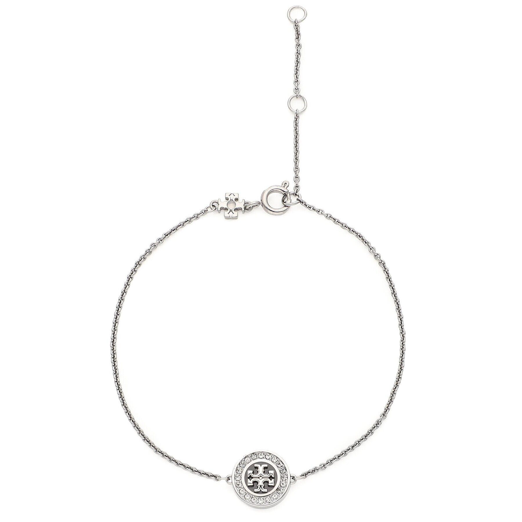 Tory Burch Brățară Delicate Kira Enamel Pave Braclet 143757 Negru - Pled.ro