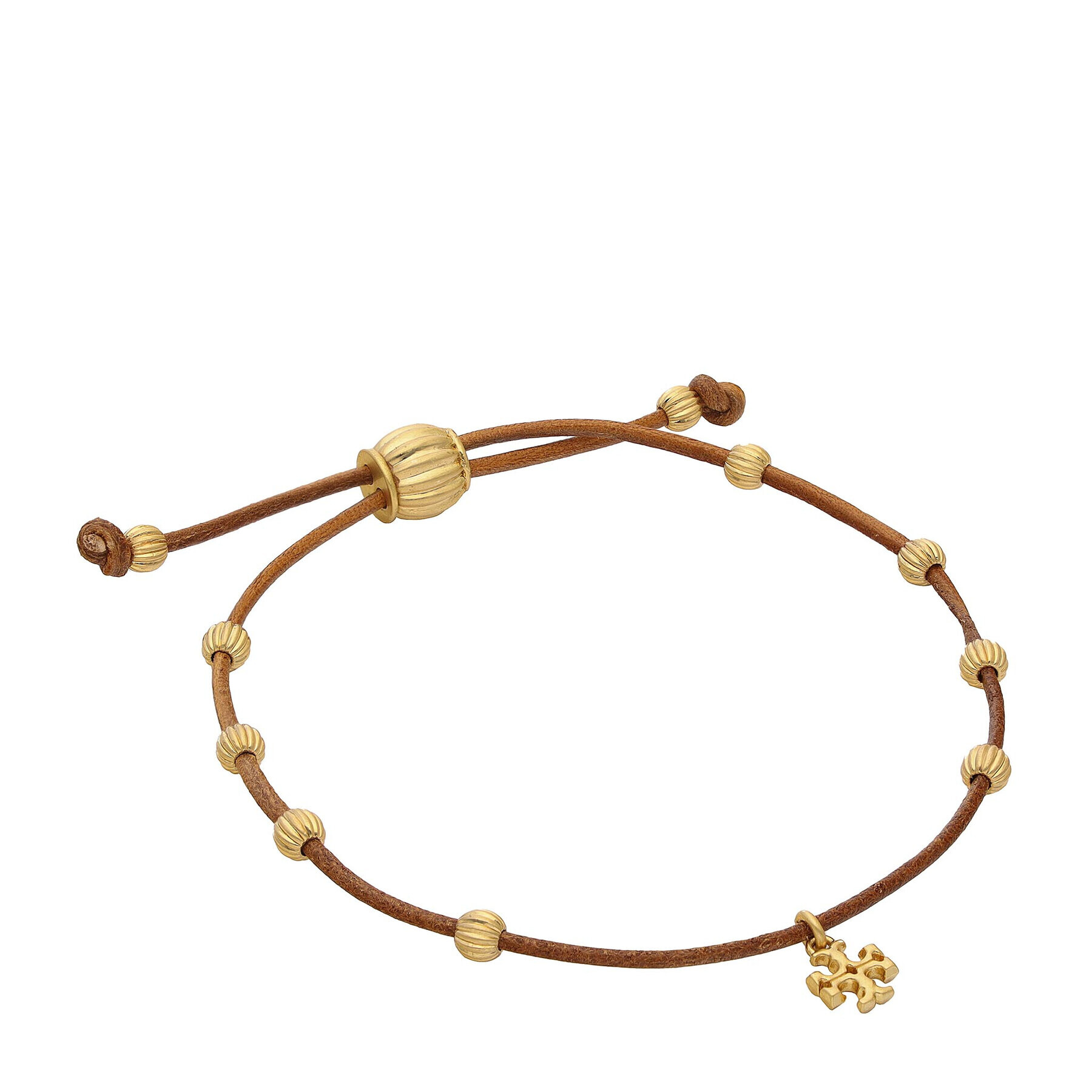 Tory Burch Brățară Kira Beaded Bracelet 87579 Maro - Pled.ro