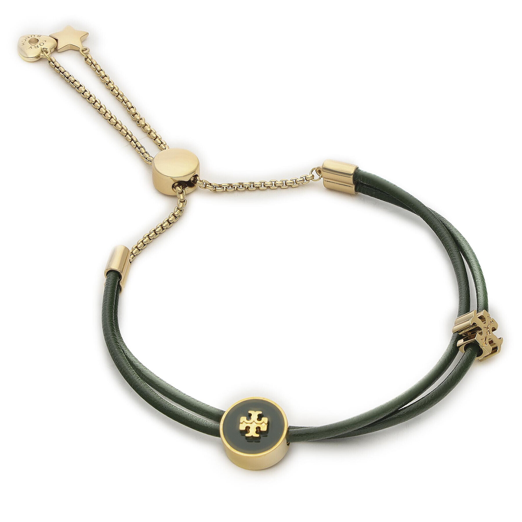 Tory Burch Brățară Kira Enamel Slider Bracelet 86248 Verde - Pled.ro