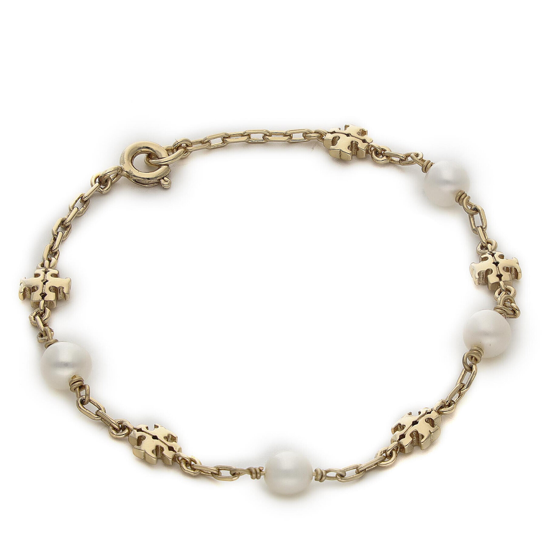 Tory Burch Brățară Kira Pearl Chain Bracelet 74071 Auriu - Pled.ro