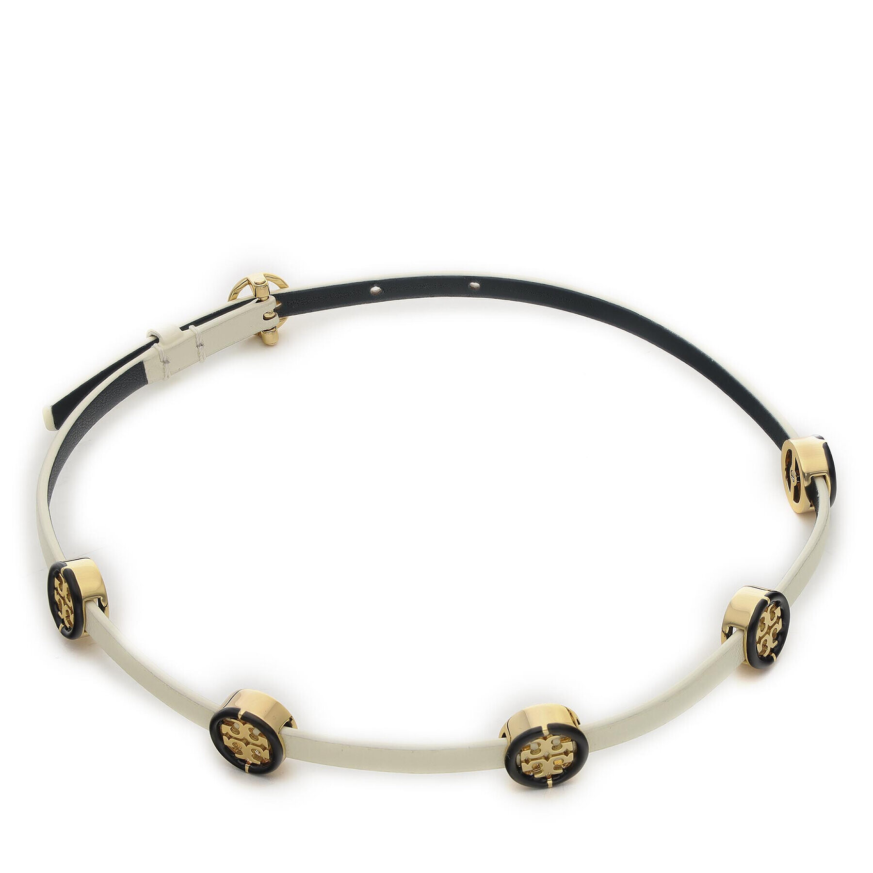 Tory Burch Brățară Miller Enamel Double-Wrap Bracelet 82721 Bej - Pled.ro