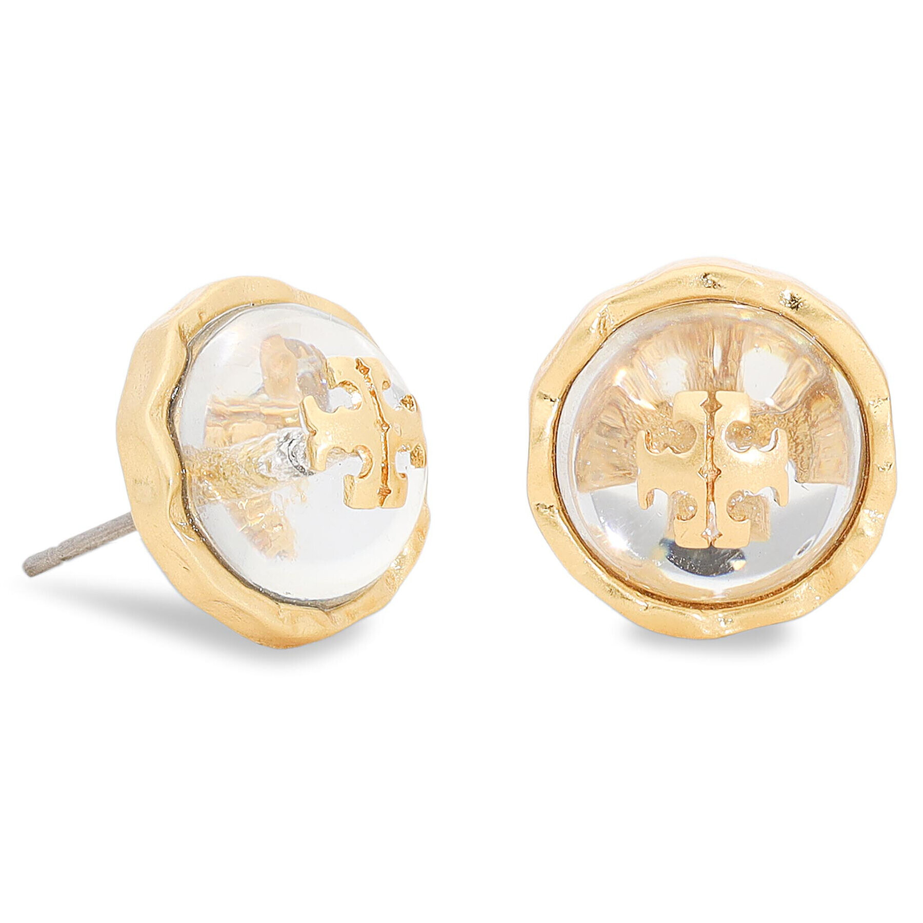 Tory Burch Cercel Roxanne Circle-Stud Earring 77311 Auriu - Pled.ro