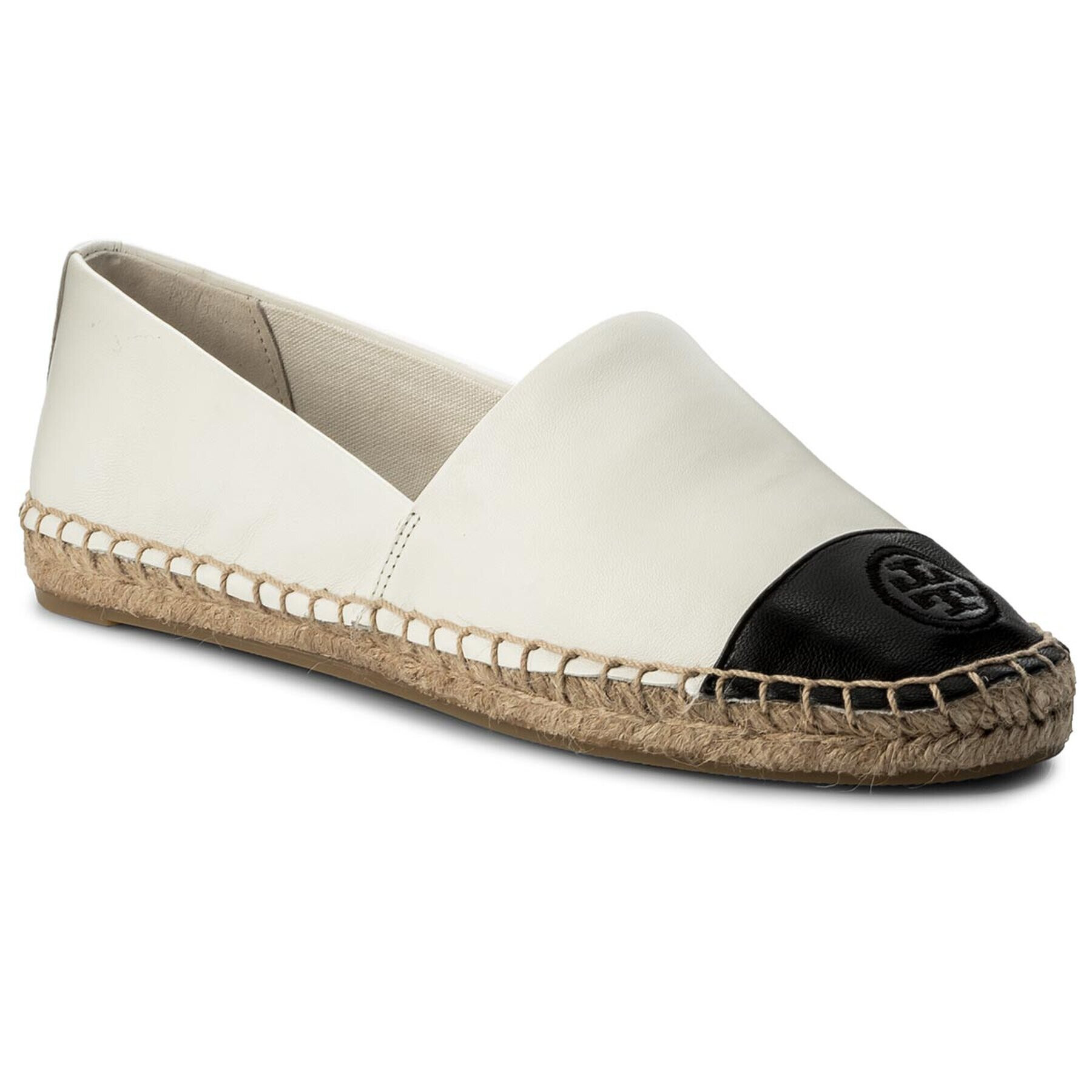 Tory Burch Espadrile Color Block Flat Espadrille 51158649 Alb - Pled.ro